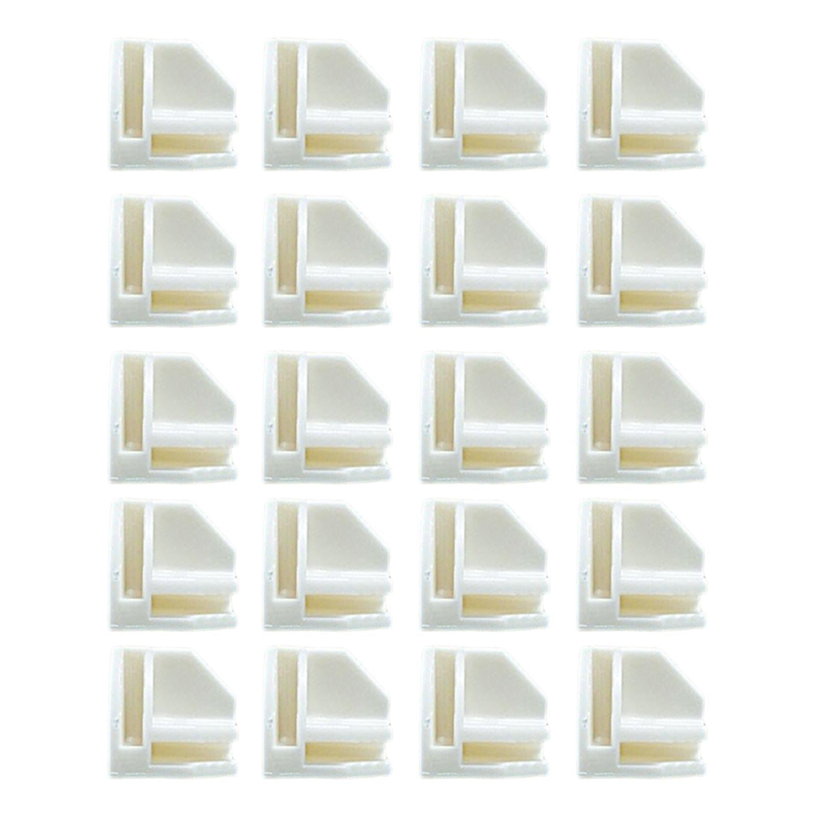 20x Wire Cube Connectors Repair Parts Grid Connectors Grid for Modular Organizer White Round