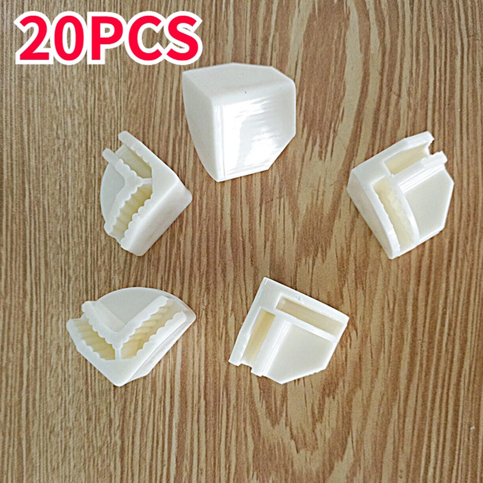 20x Wire Cube Connectors Repair Parts Grid Connectors Grid for Modular Organizer White Round