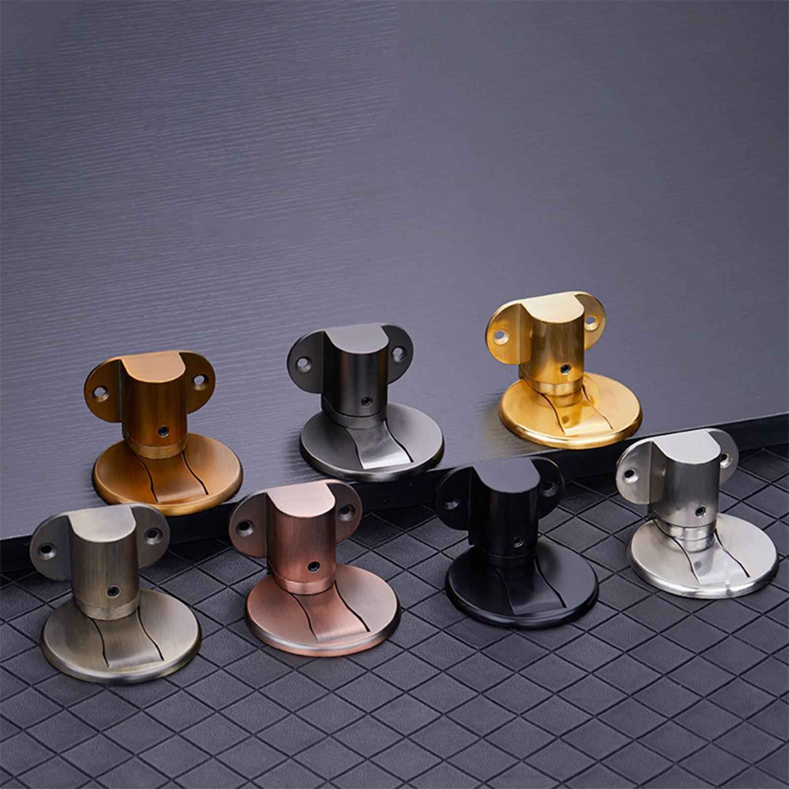 Magnetic Door Stopper Door Stop Adjustable Height Bathroom Fitting Screw Black Gray