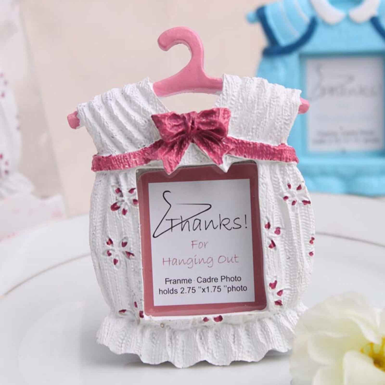 Resin Photo Frame Newborn Picture Display Holder for Bedroom Decor Pink