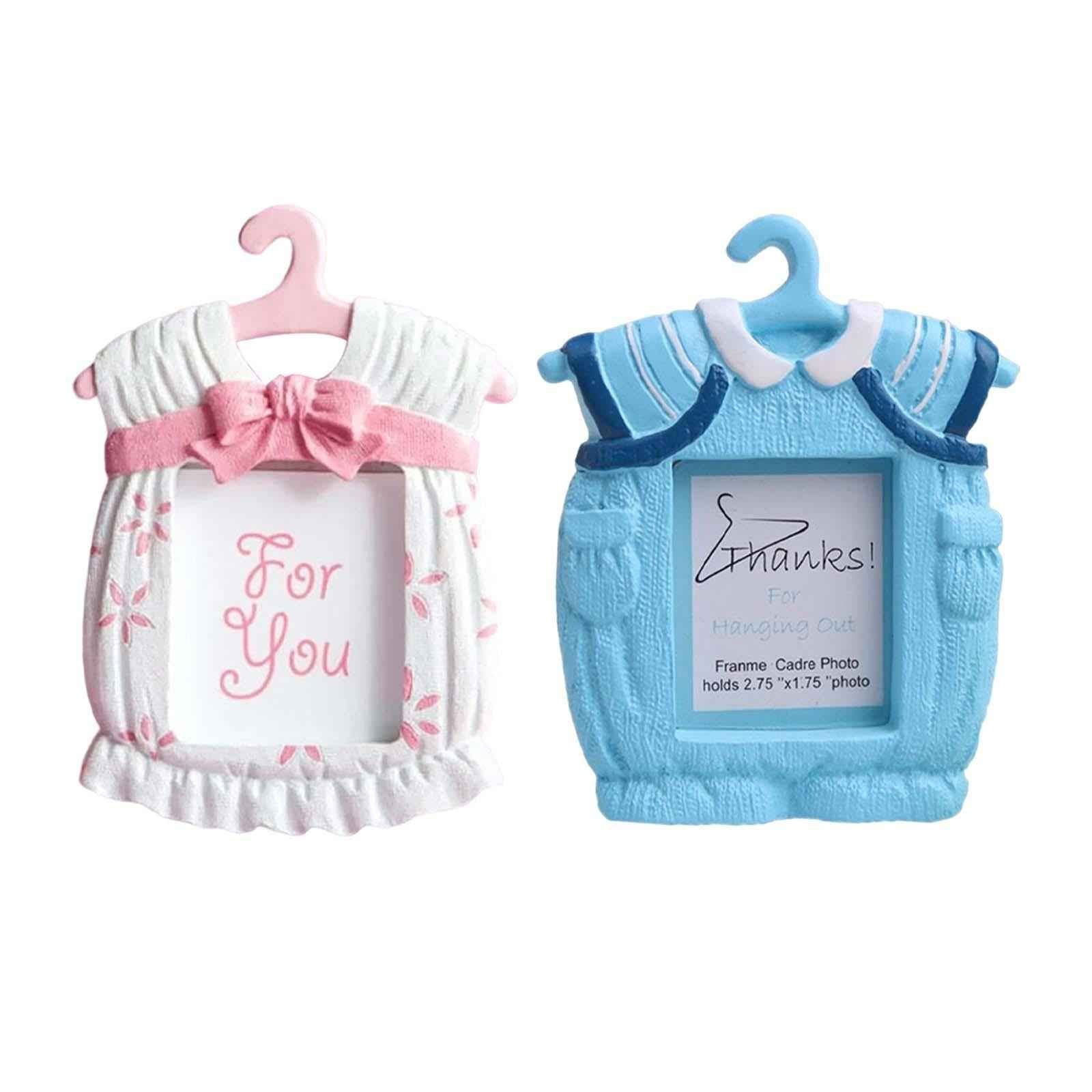 Resin Photo Frame Newborn Picture Display Holder for Bedroom Decor Pink