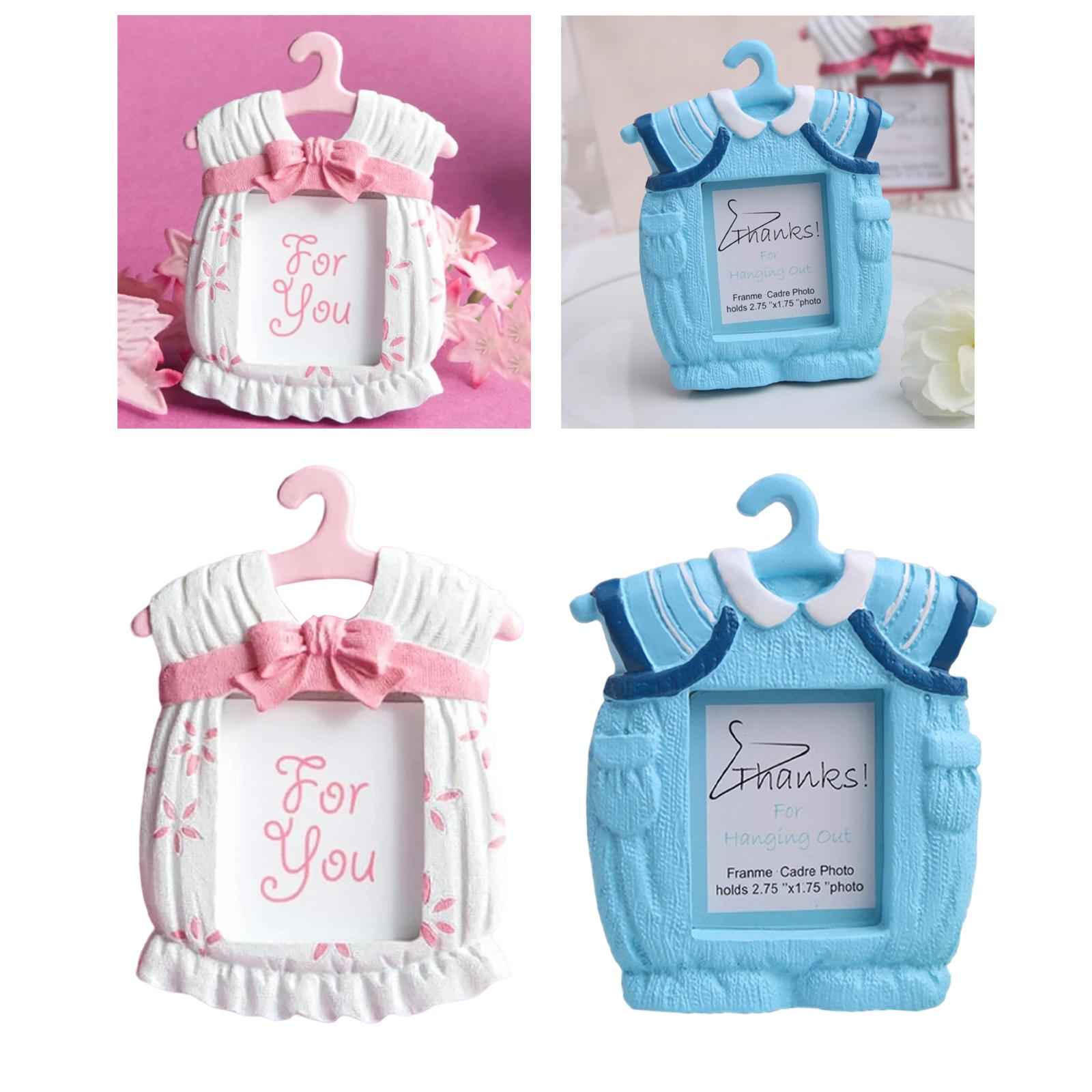 Resin Photo Frame Newborn Picture Display Holder for Bedroom Decor Pink