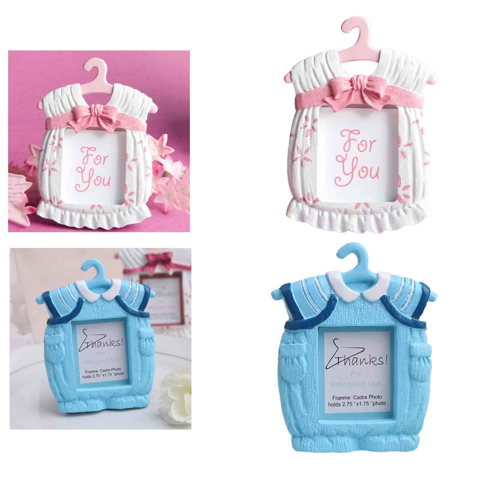 Resin Photo Frame Newborn Picture Display Holder for Bedroom Decor Pink
