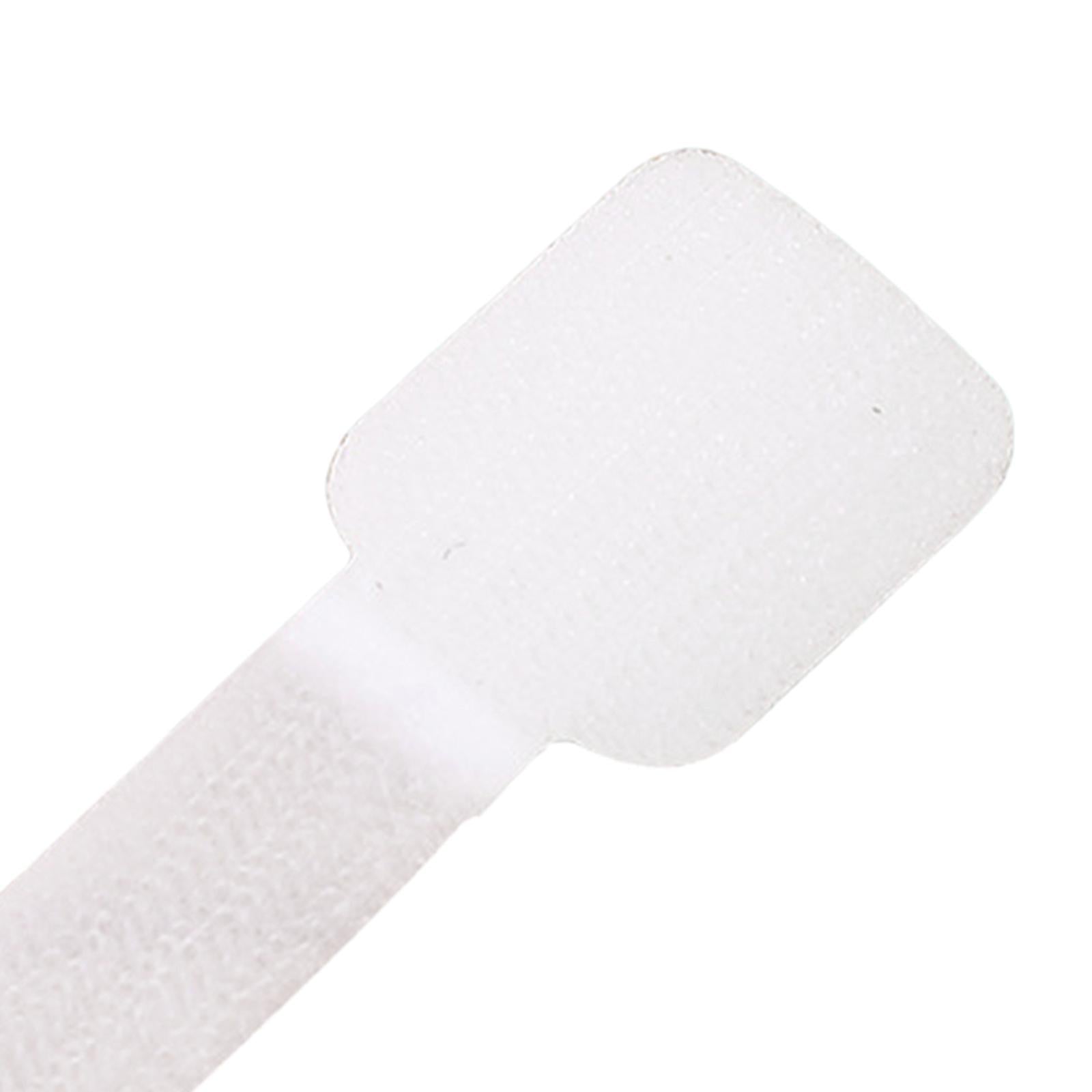 Reusable Kitchen Appliance Cable Winder Cord Wrapper Cable Ties for Computer 10pcs White