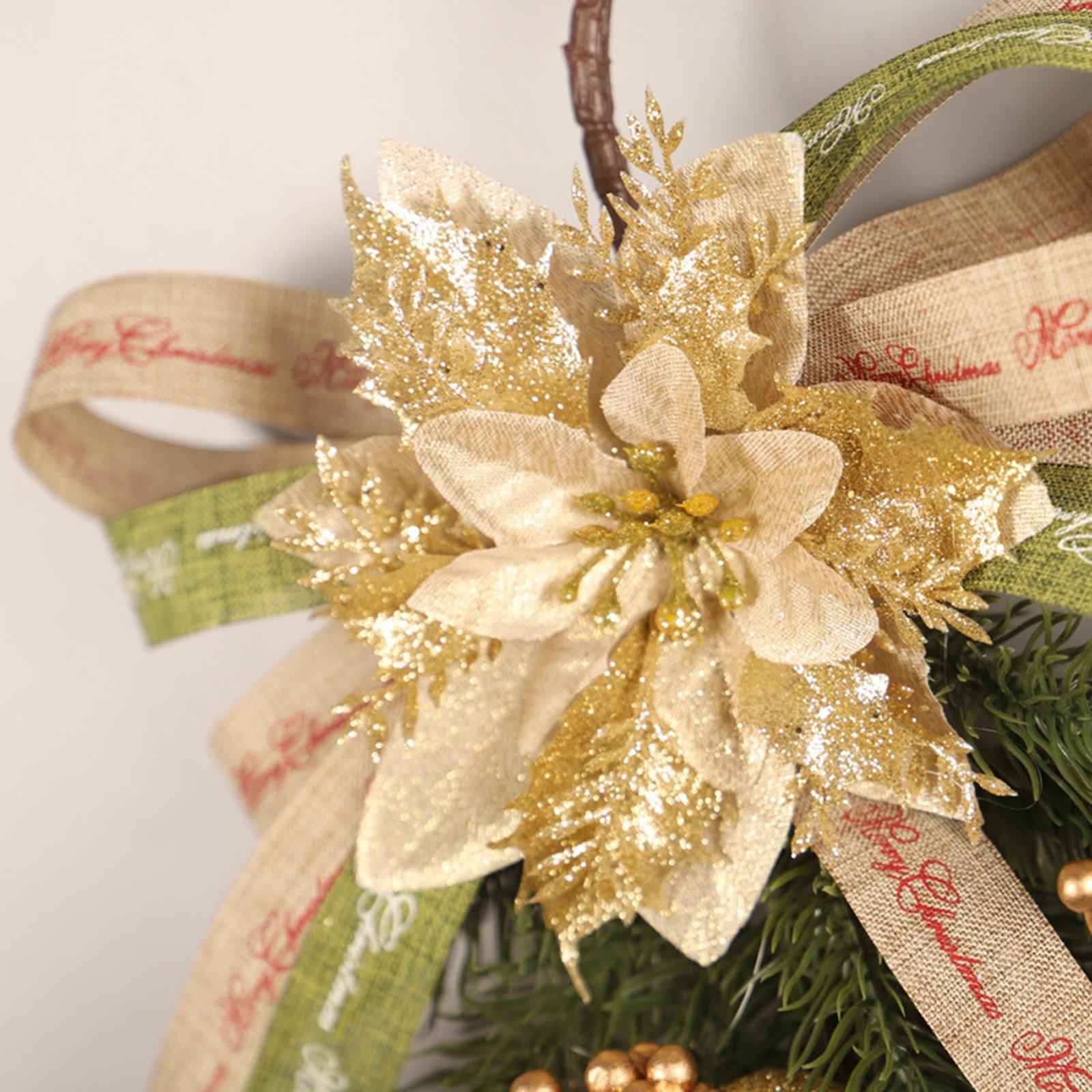 Christmas Teardrop Swag Flower Wreath for Farmhouse Spring Summer Decoration