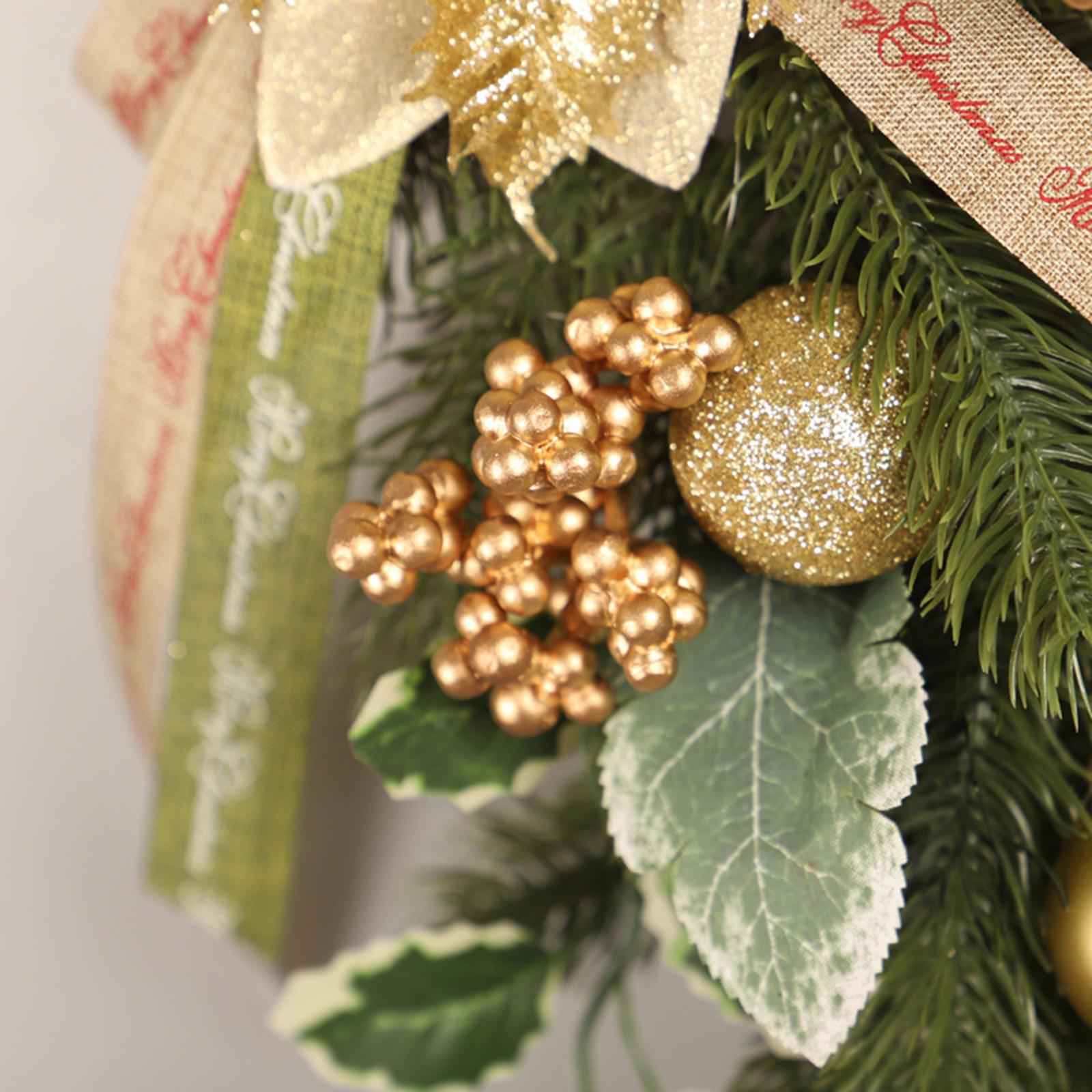 Christmas Teardrop Swag Flower Wreath for Farmhouse Spring Summer Decoration