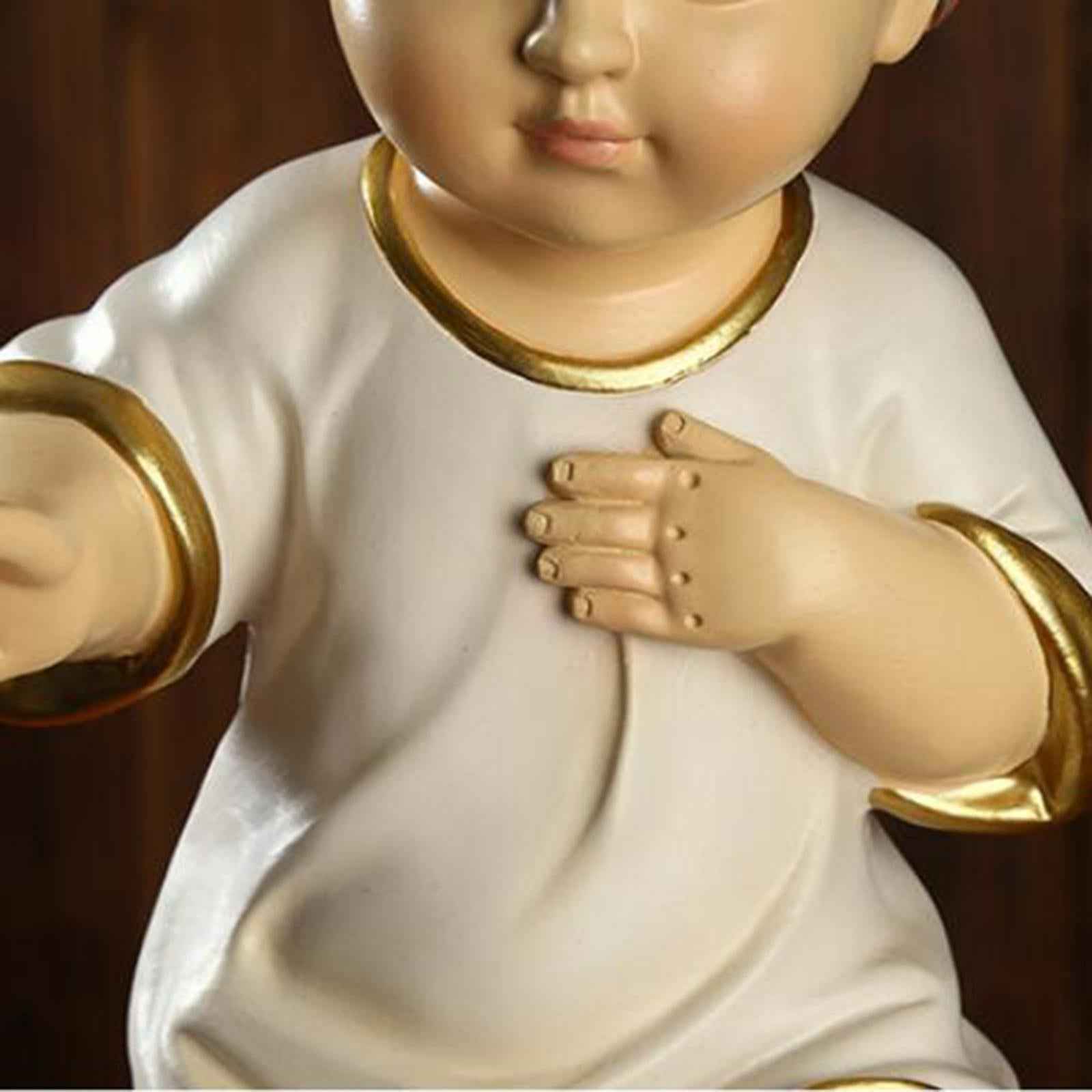 Jesus Baby Figurine Christmas Ornament Religious Jesus Statue for Desk Decor