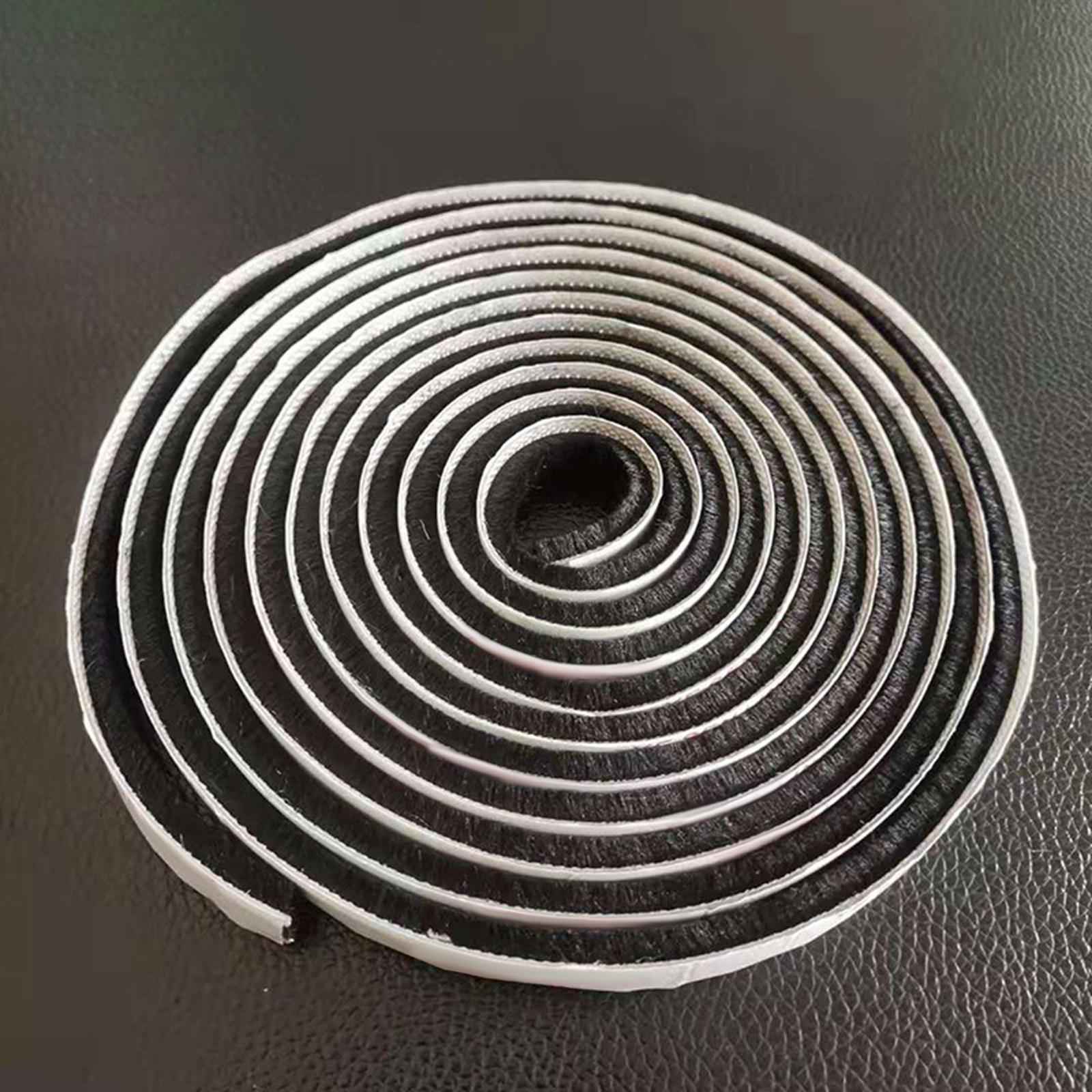 32.8ft Brush Seal Self Adhesive for Door Window Weatherstrip Sealing Strip Black