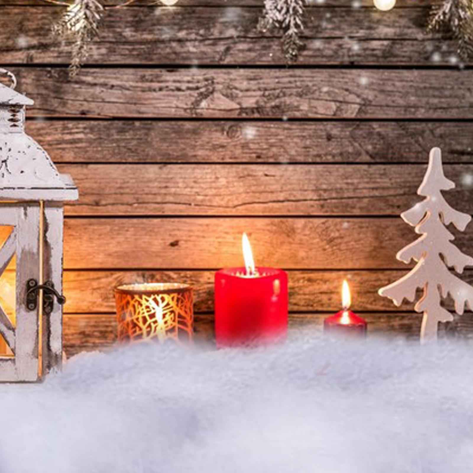 Christmas Snow Roll Snow Blanket Snow Mat for Indoor Village Decorations 120cmx33cm