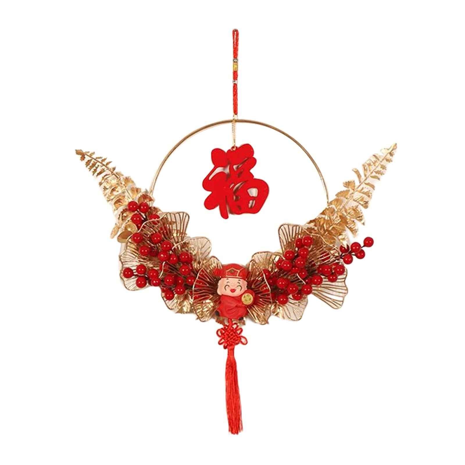 Chinese New Year Pendant with Chinese Knot Tassel Oriental for Restaurant Style B