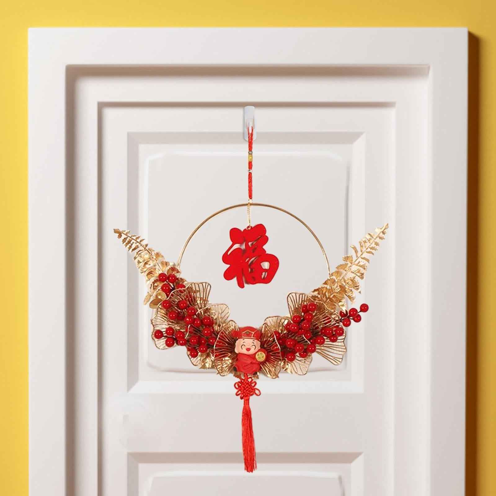 Chinese New Year Pendant with Chinese Knot Tassel Oriental for Restaurant Style B