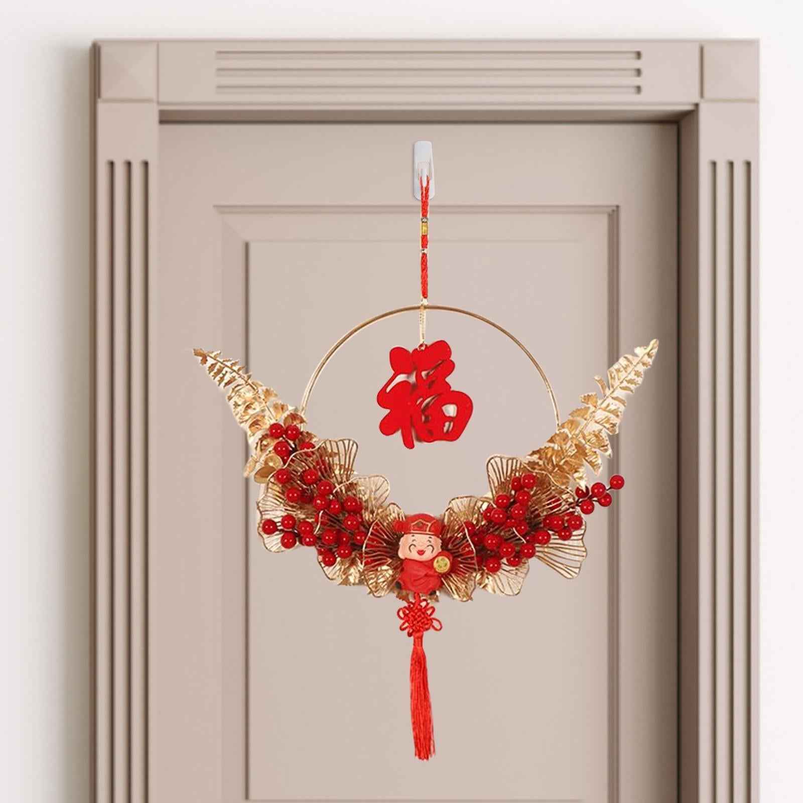 Chinese New Year Pendant with Chinese Knot Tassel Oriental for Restaurant Style B
