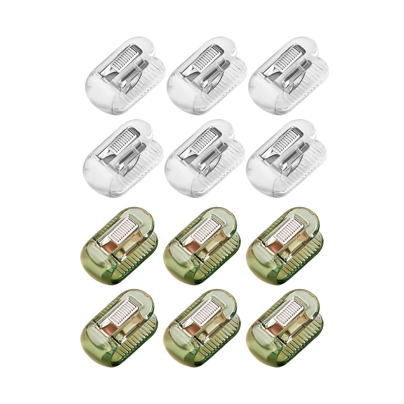 2x6 Pieces Bedroom Quilt Cover Clip Quilt Fixer Clip Quilt Clamp for Scarf Clear