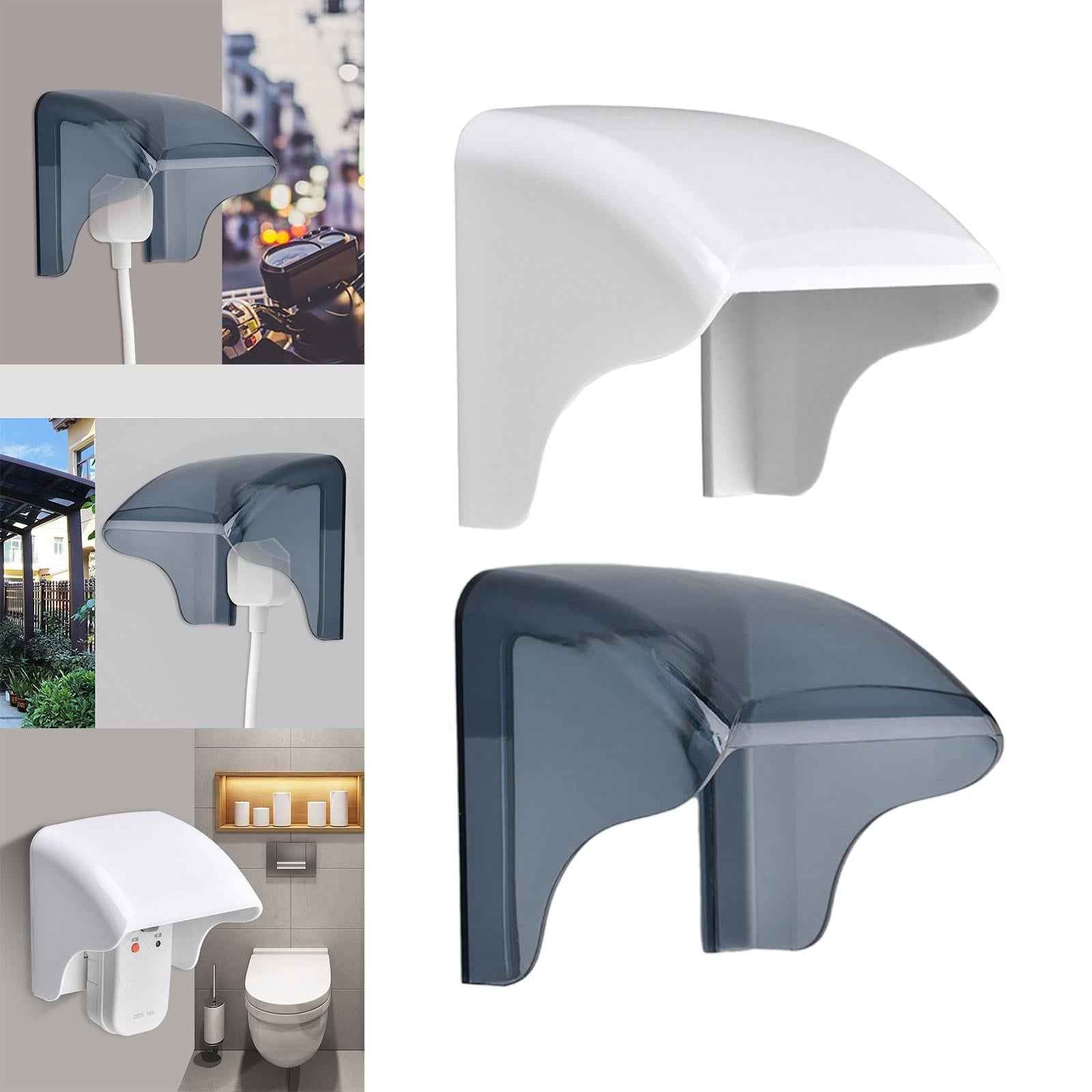 Outdoor Socket Waterproof Box Electrical Outlet Cover for Workshop White