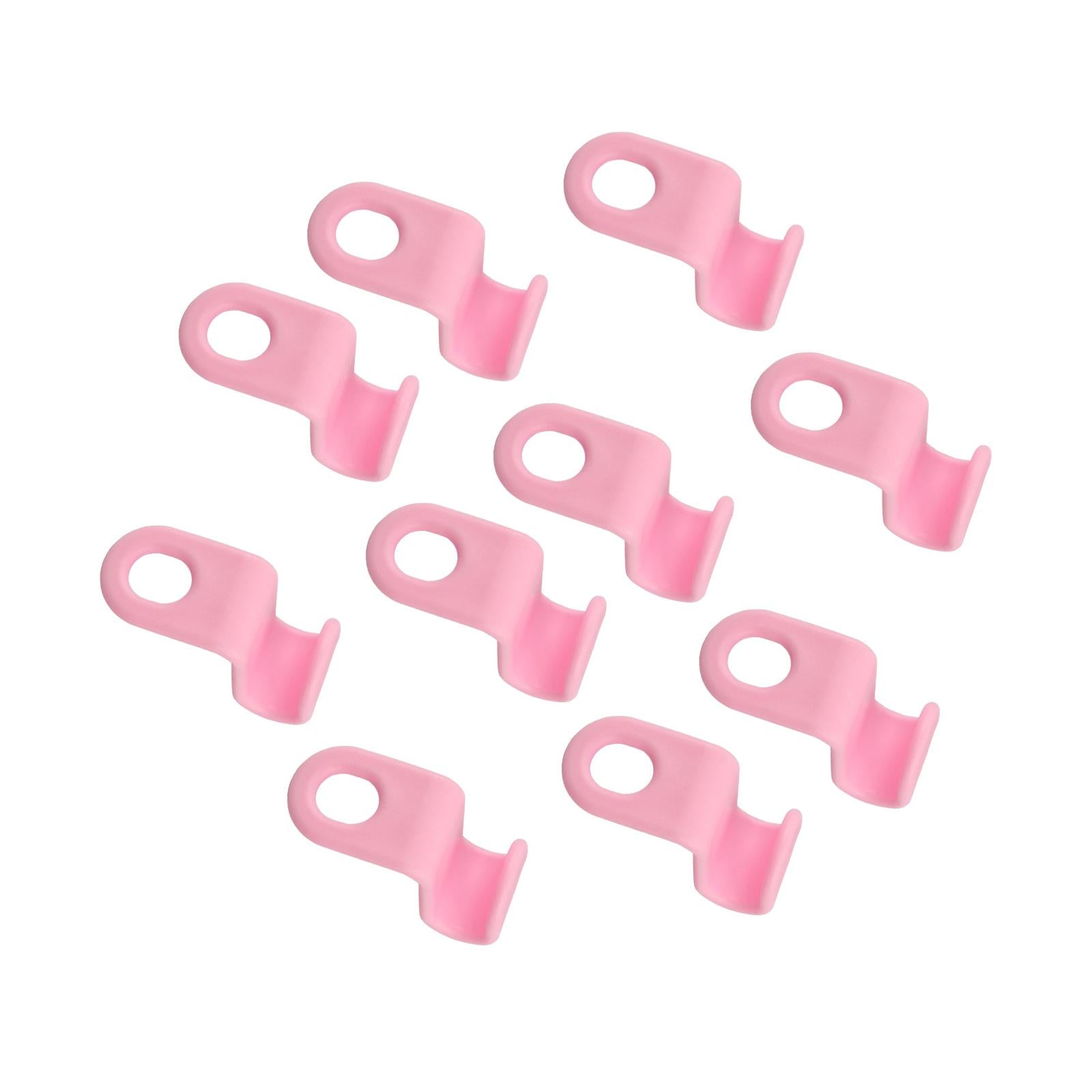 3x10x Heavy Duty Closet Cabinet Space Savers Hangers for Pants Caps Coats Pink