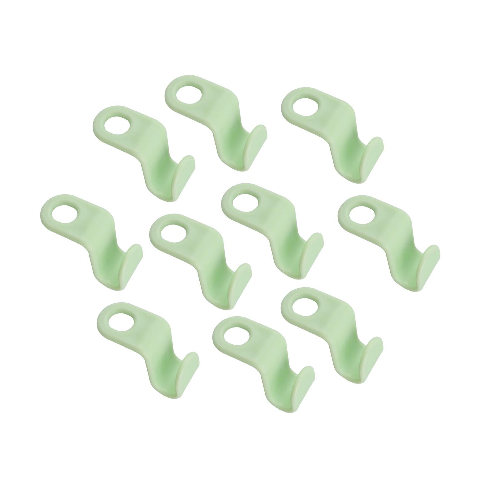 3x10x Heavy Duty Closet Cabinet Space Savers Hangers for Pants Caps Coats Green