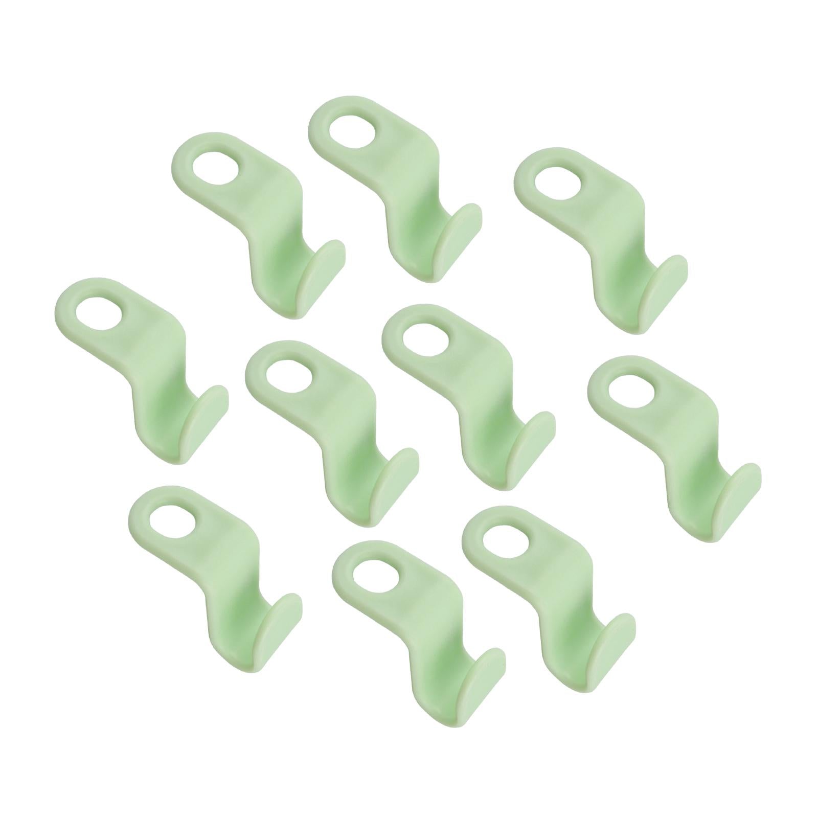 4x10x Heavy Duty Closet Cabinet Space Savers Hangers for Pants Caps Coats Green