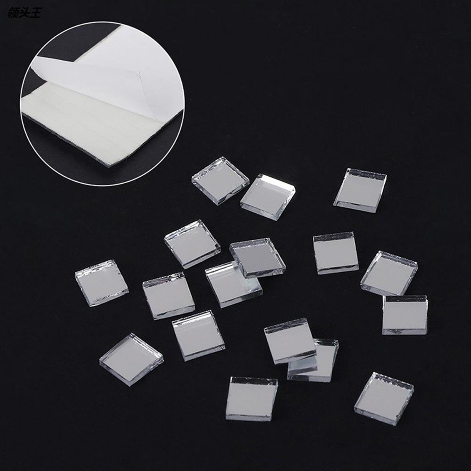 2xMirror Mosaic Tiles Bulk Self Adhesive Mini Disco Ball Mirror Tiles for Vase 5mmx5mm