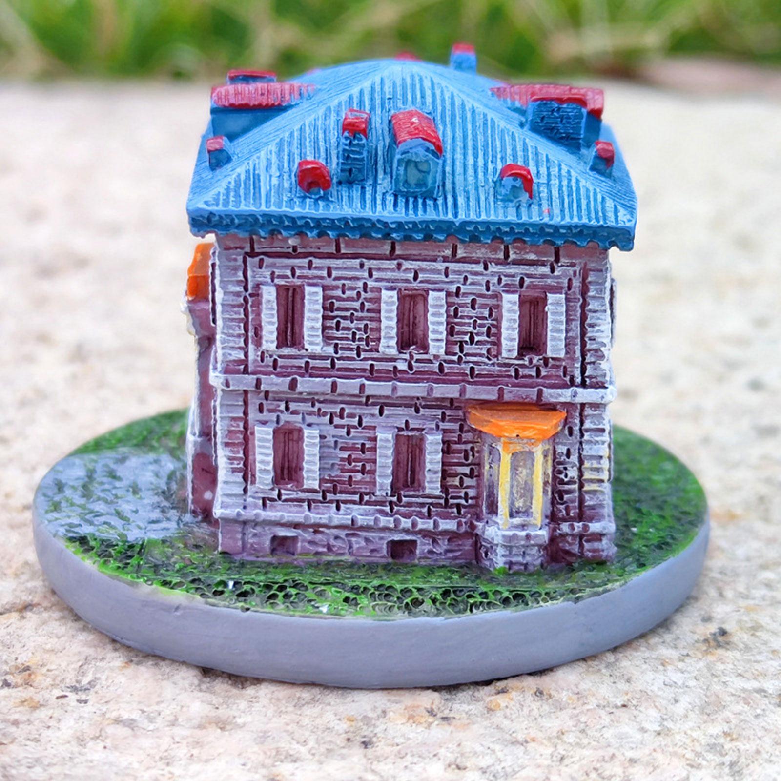 4xMini Fairy Garden House Micro Landscape Fairy Cottage House Mini Villa House