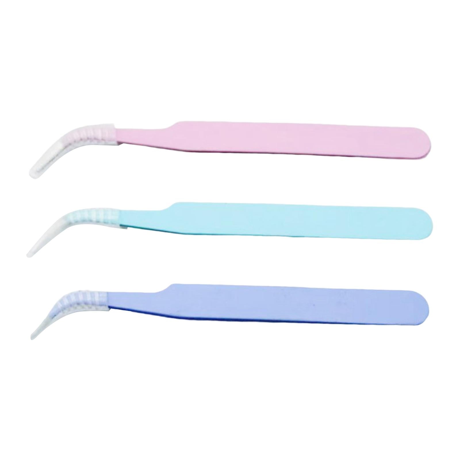 4x3x Eyelash Extension Tweezers Precision Tweezers for Stickers Jewelry Making