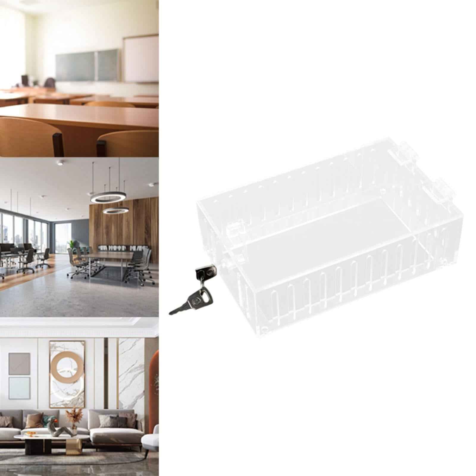 Thermostat Lock Box with Key Clear for Wall Lockable Wall A/C Panels Lock Box