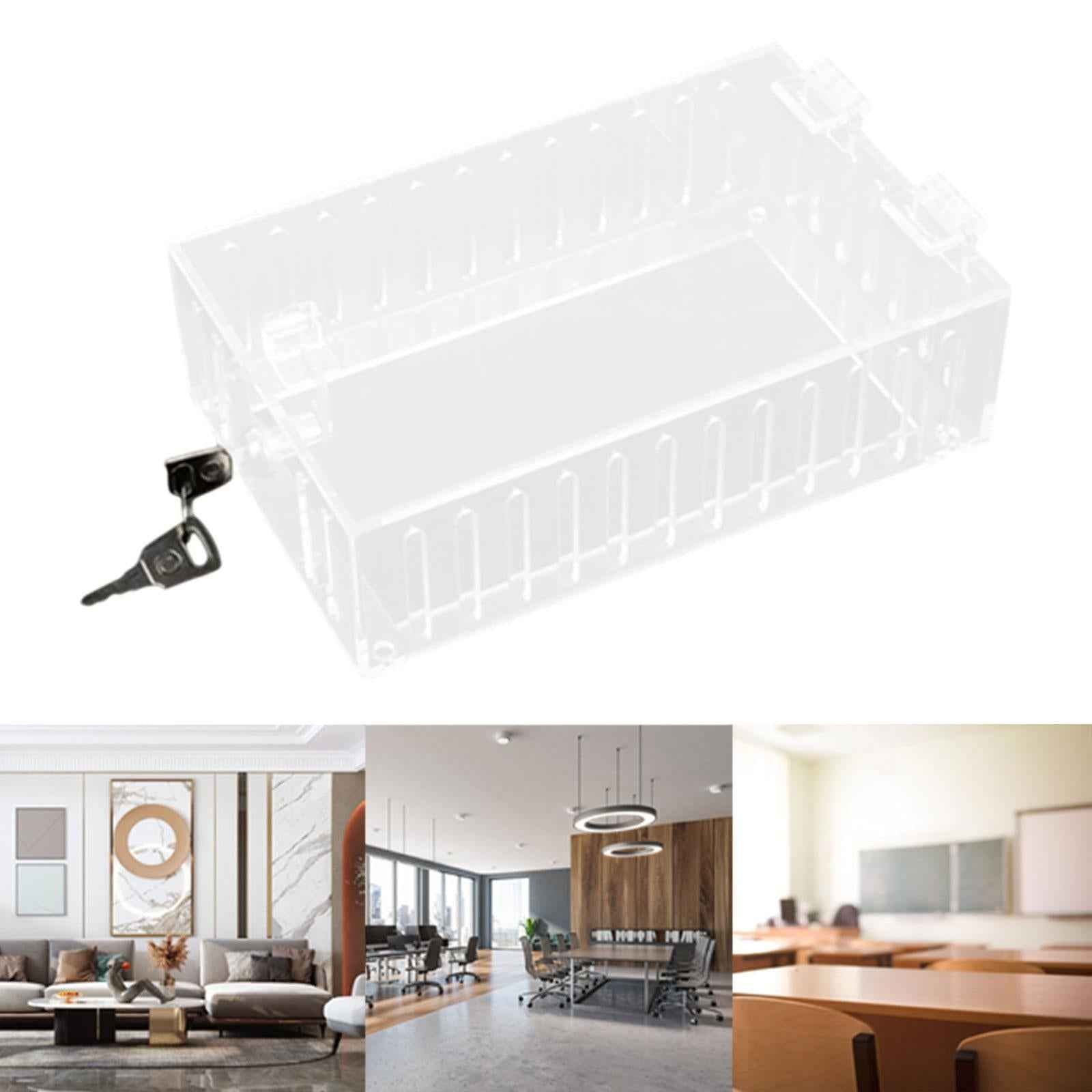 Thermostat Lock Box with Key Clear for Wall Lockable Wall A/C Panels Lock Box