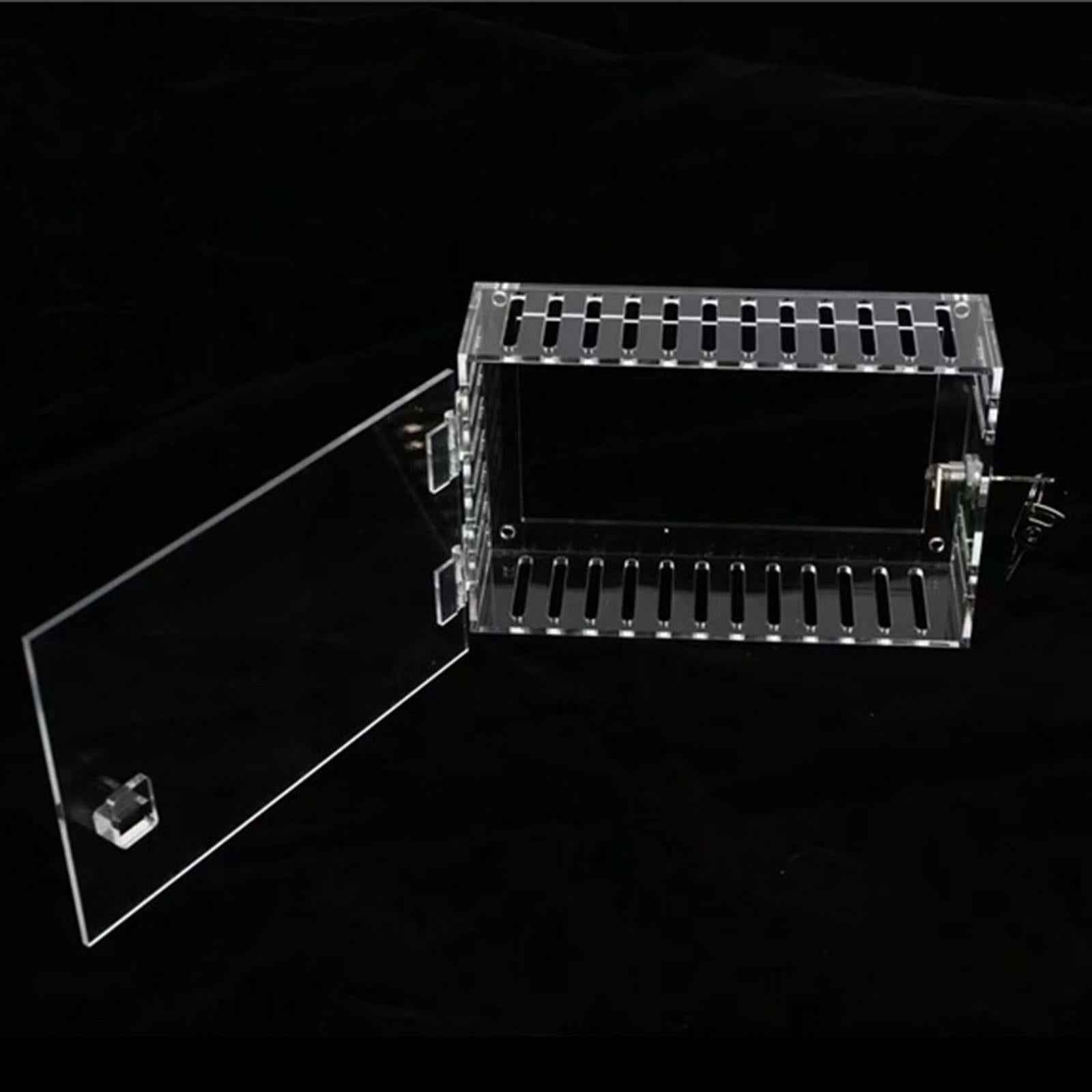 Thermostat Lock Box with Key Clear for Wall Lockable Wall A/C Panels Lock Box