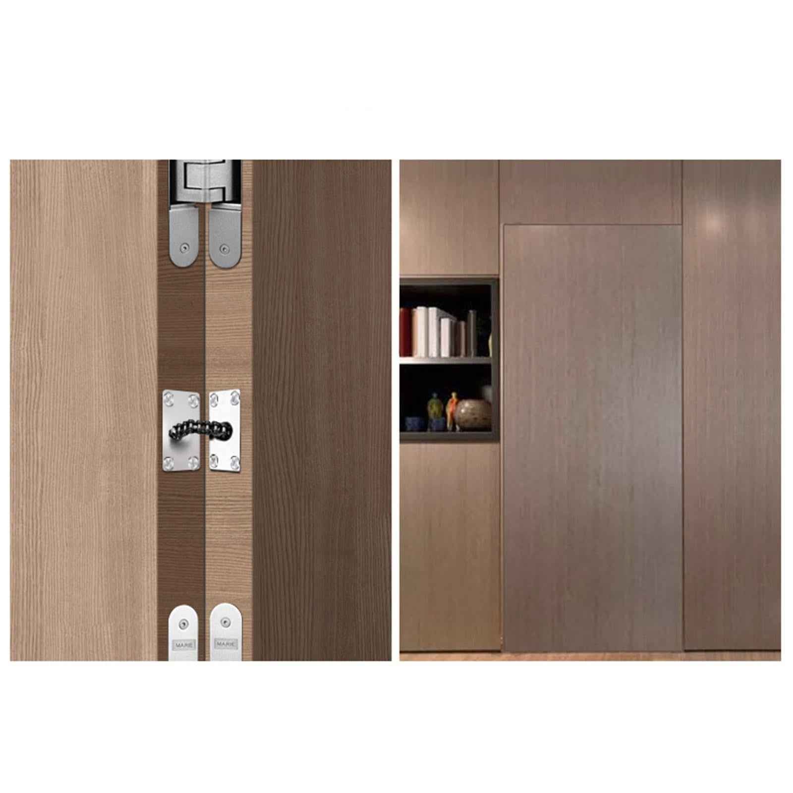 Automatic Door Closer Invisible Door Closer Self Closing for Home Bedroom Silver