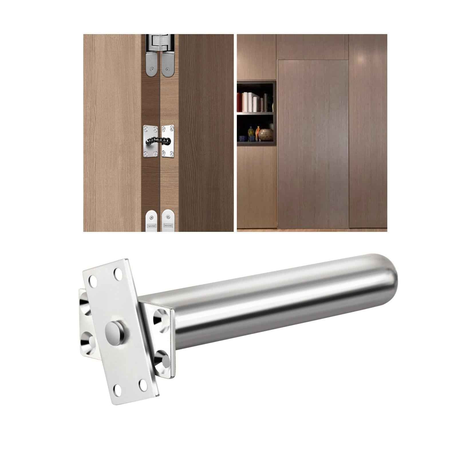 Automatic Door Closer Invisible Door Closer Self Closing for Home Bedroom Silver