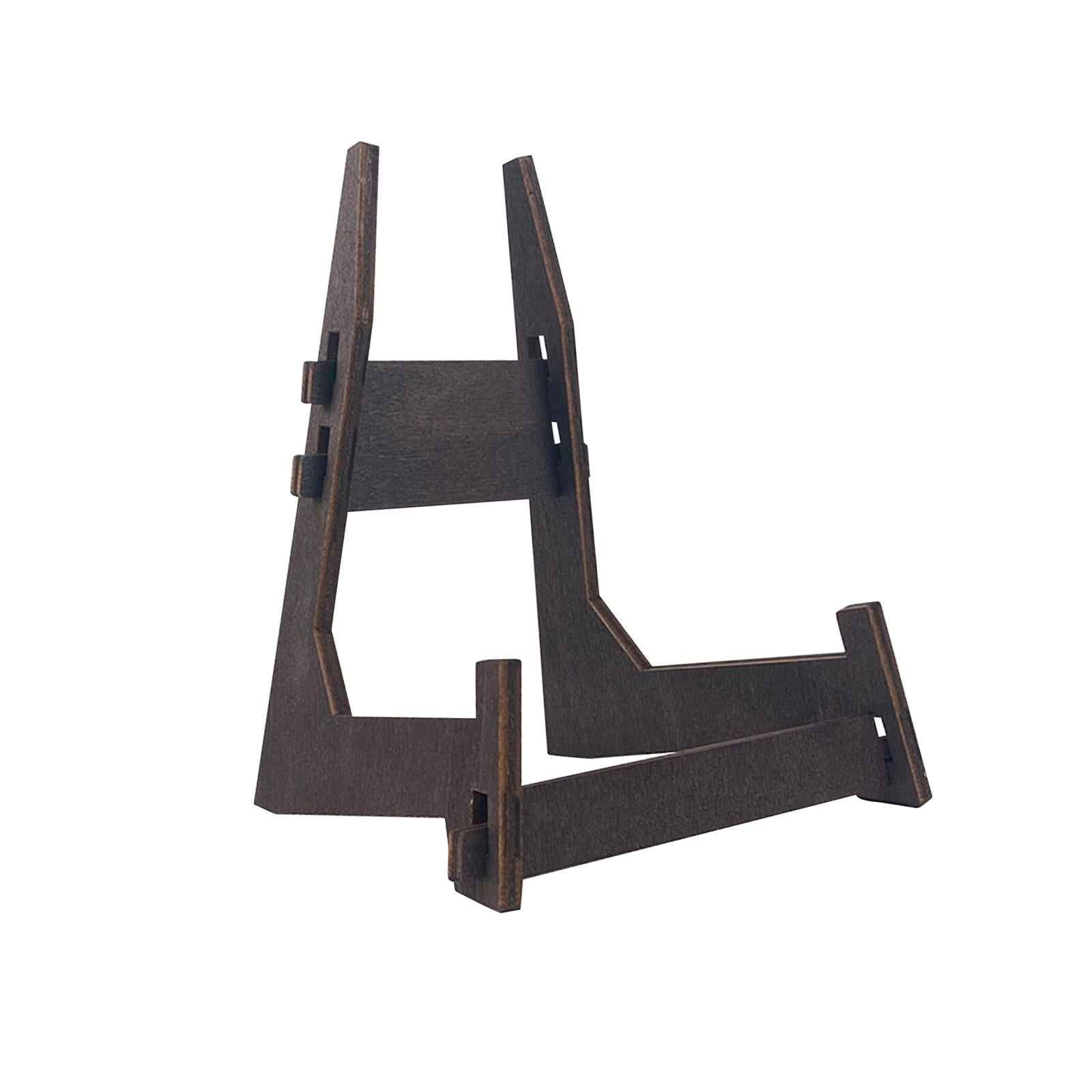Photo Holder Stand Decorative Tabletop Easels for Platter Artworks Round Tea 6inch