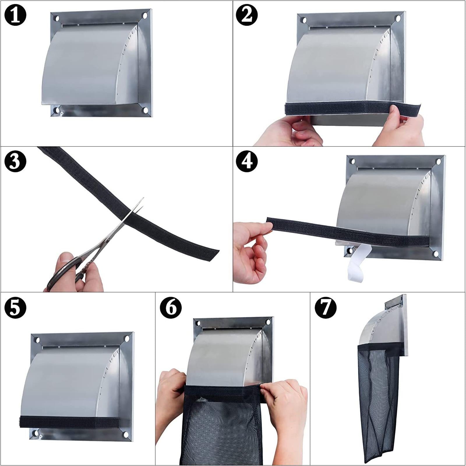 4xDryer Vent Lint Bag Lint Bag for Capturing Lint and Dust Outdoor Dryer Vents