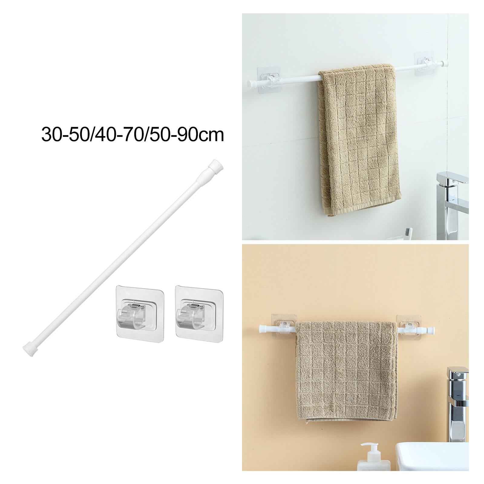 Telescopic Curtain Rod Spring Curtain Rod for Doorway Bedroom Cupboard 30cm to 50cm