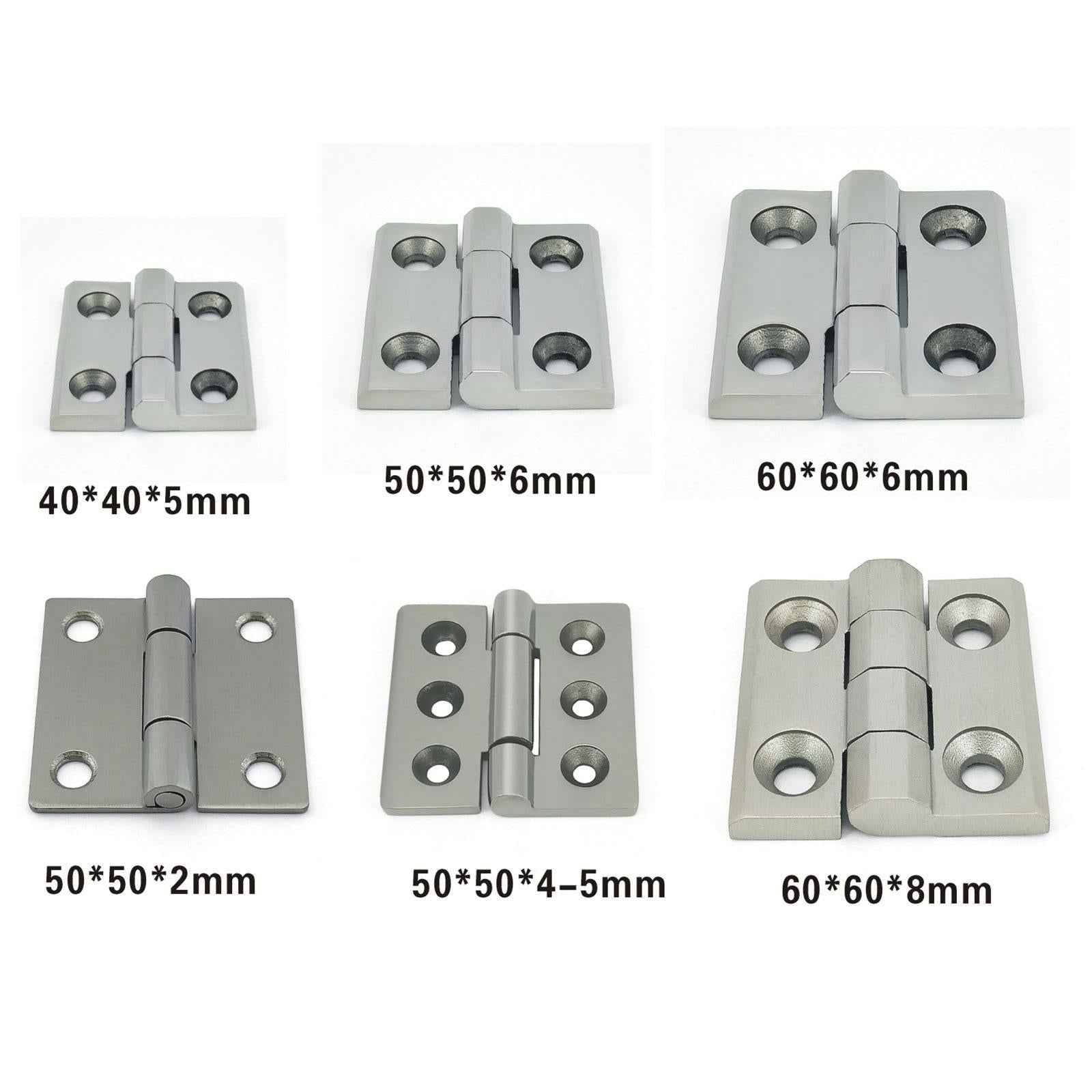 Heavy Duty Hinges Cabinet Door Hinge Versatile Hardware for Lockers Cabinets 6x6x0.8cm