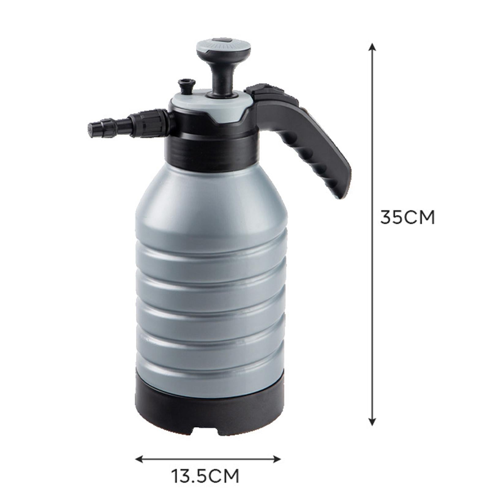 Pump Pressure Water Sprayer Bottle Handheld Garden Pump Sprayer for Spraying Grey Metal Rod