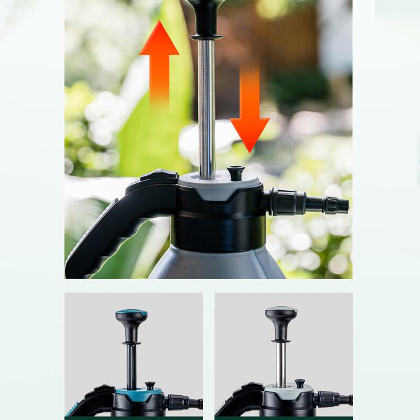 Pump Pressure Water Sprayer Bottle Handheld Garden Pump Sprayer for Spraying Grey PP Rod