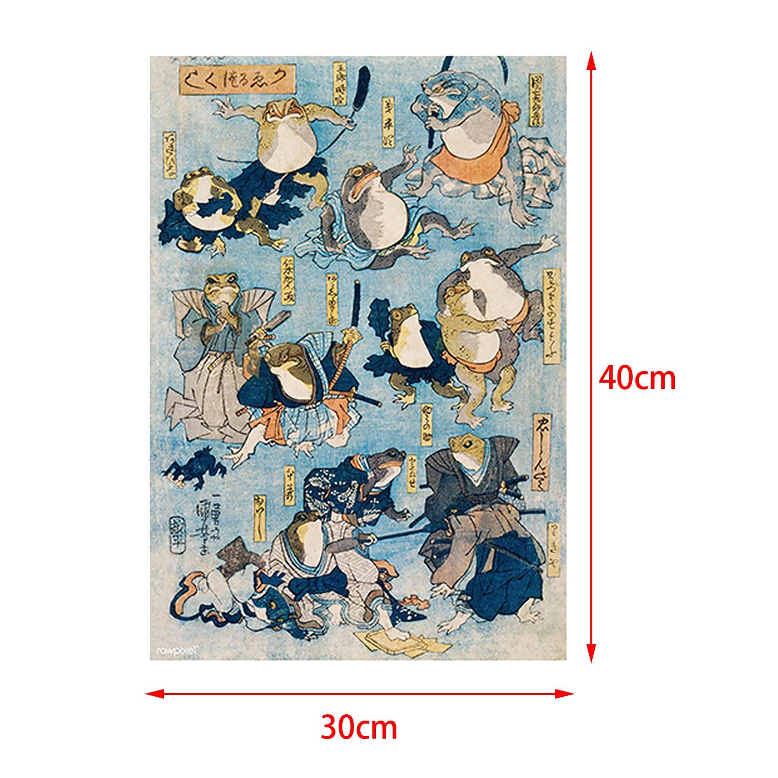 Print Artwork Kids Room Canvas Painting Bedroom Frog Wall Art Posters 30cmx40cm