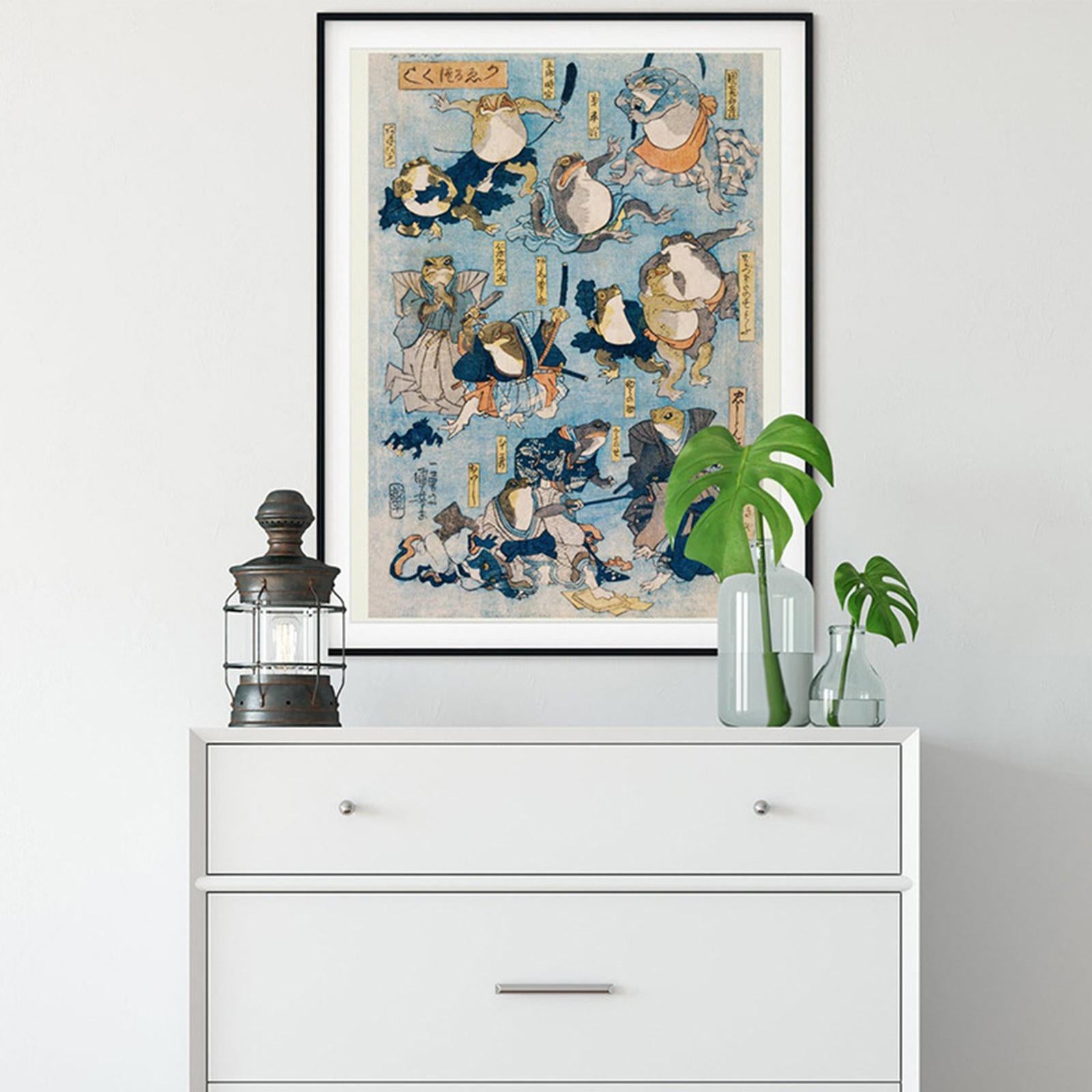 Print Artwork Kids Room Canvas Painting Bedroom Frog Wall Art Posters 30cmx40cm