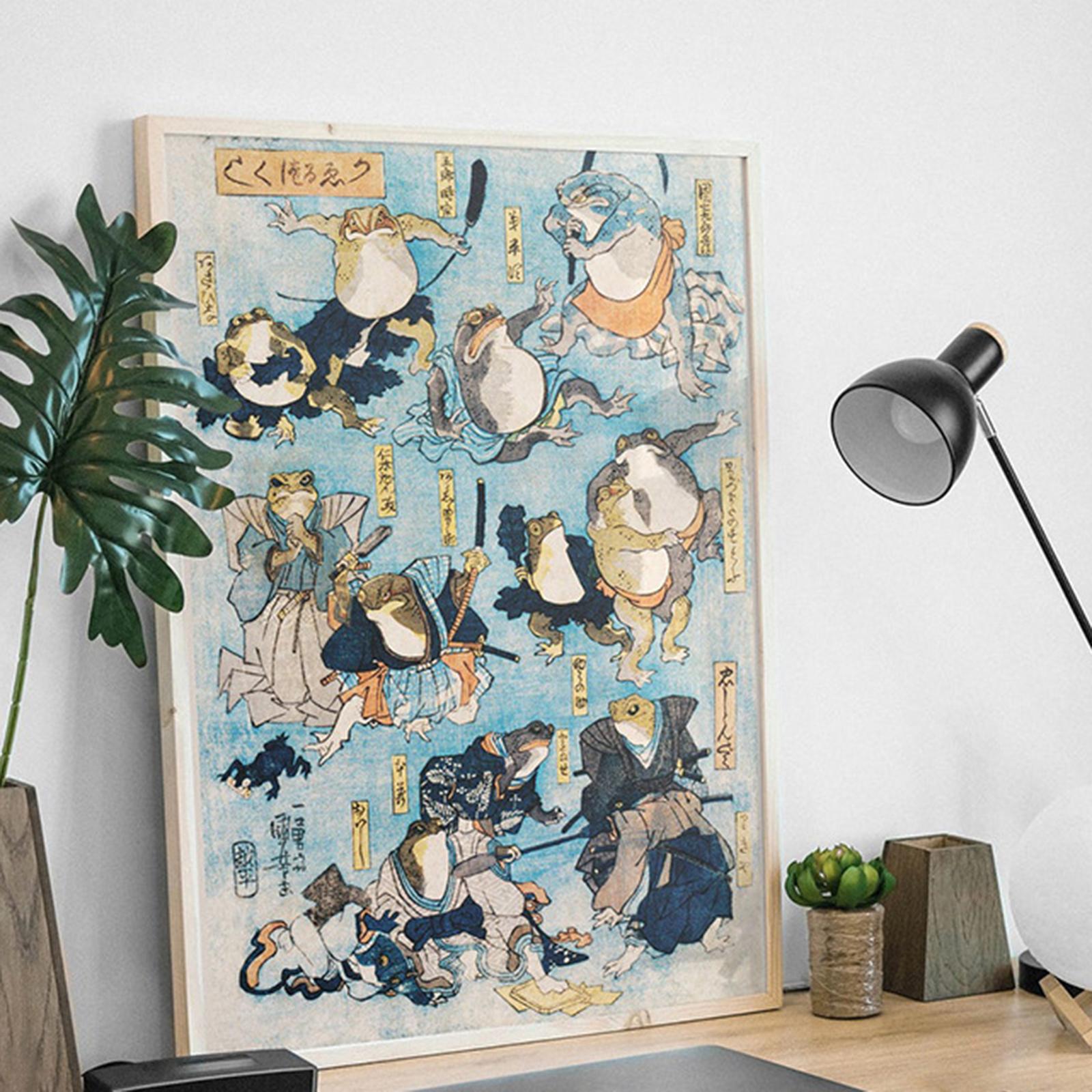 Print Artwork Kids Room Canvas Painting Bedroom Frog Wall Art Posters 30cmx40cm