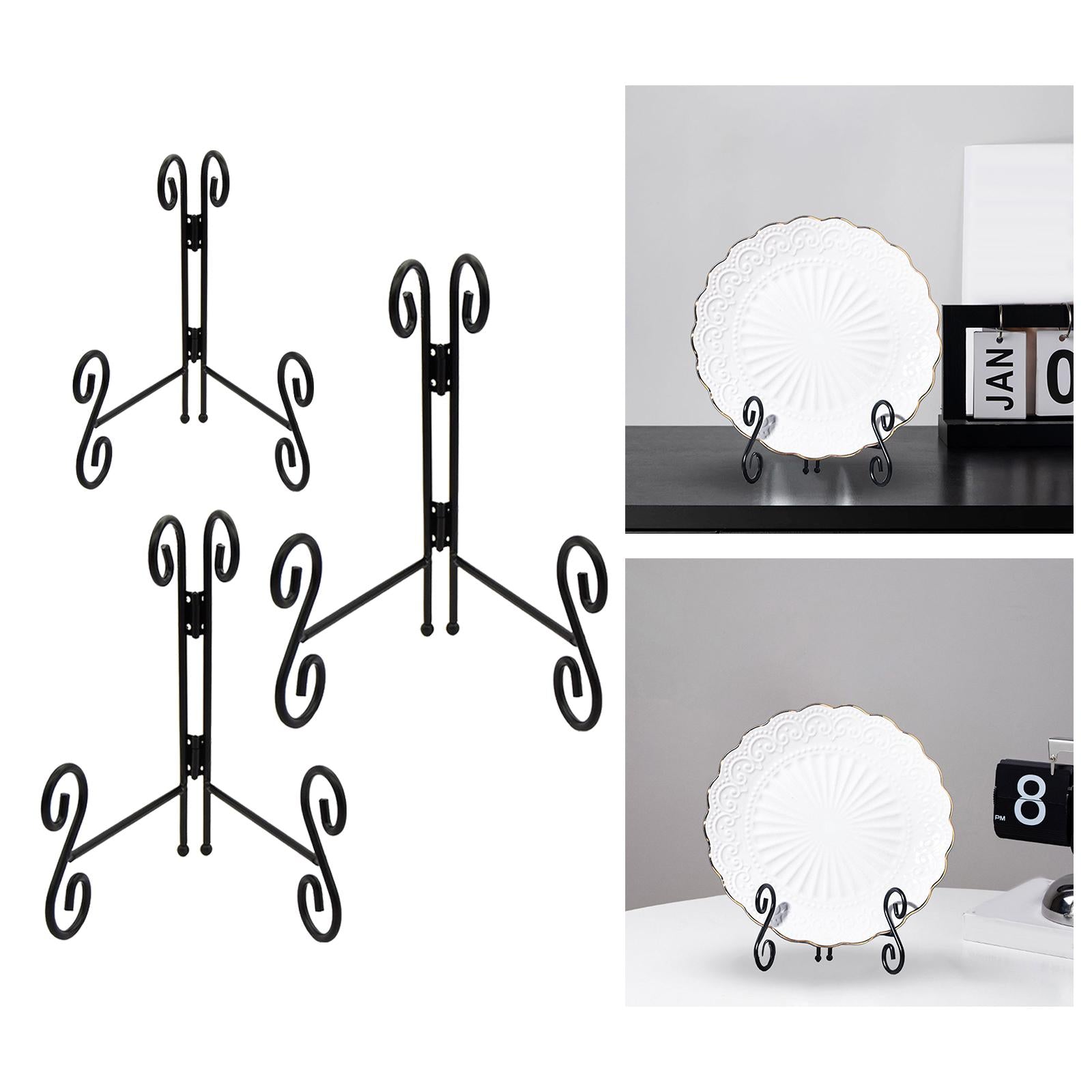 Easels Display Stand Dish Rack for Book Party Wedding Decor Decorative Plate 8 Inch