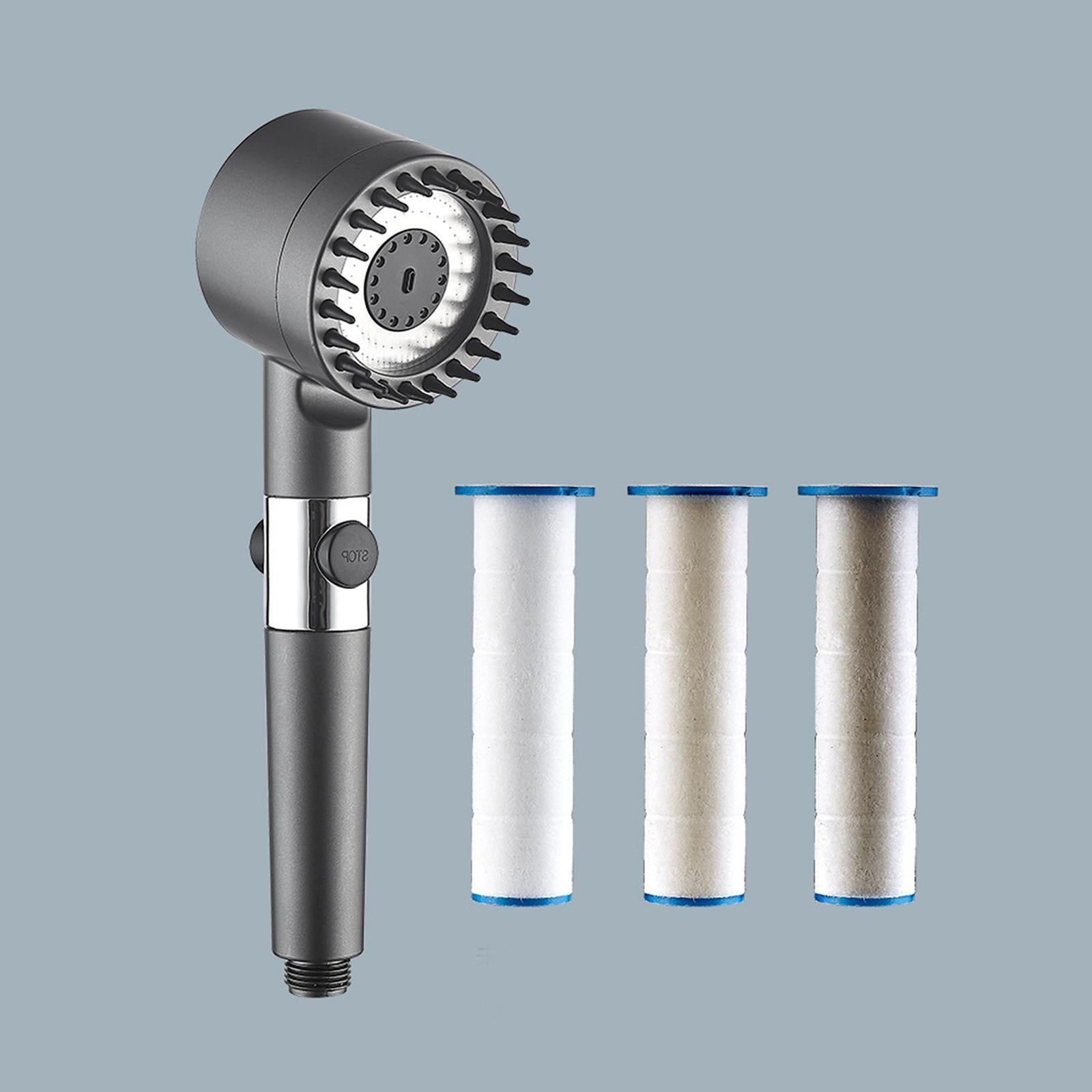 Handheld Spray 3 Spray Settings Wall Mounted Home High Pressure Shower Heads