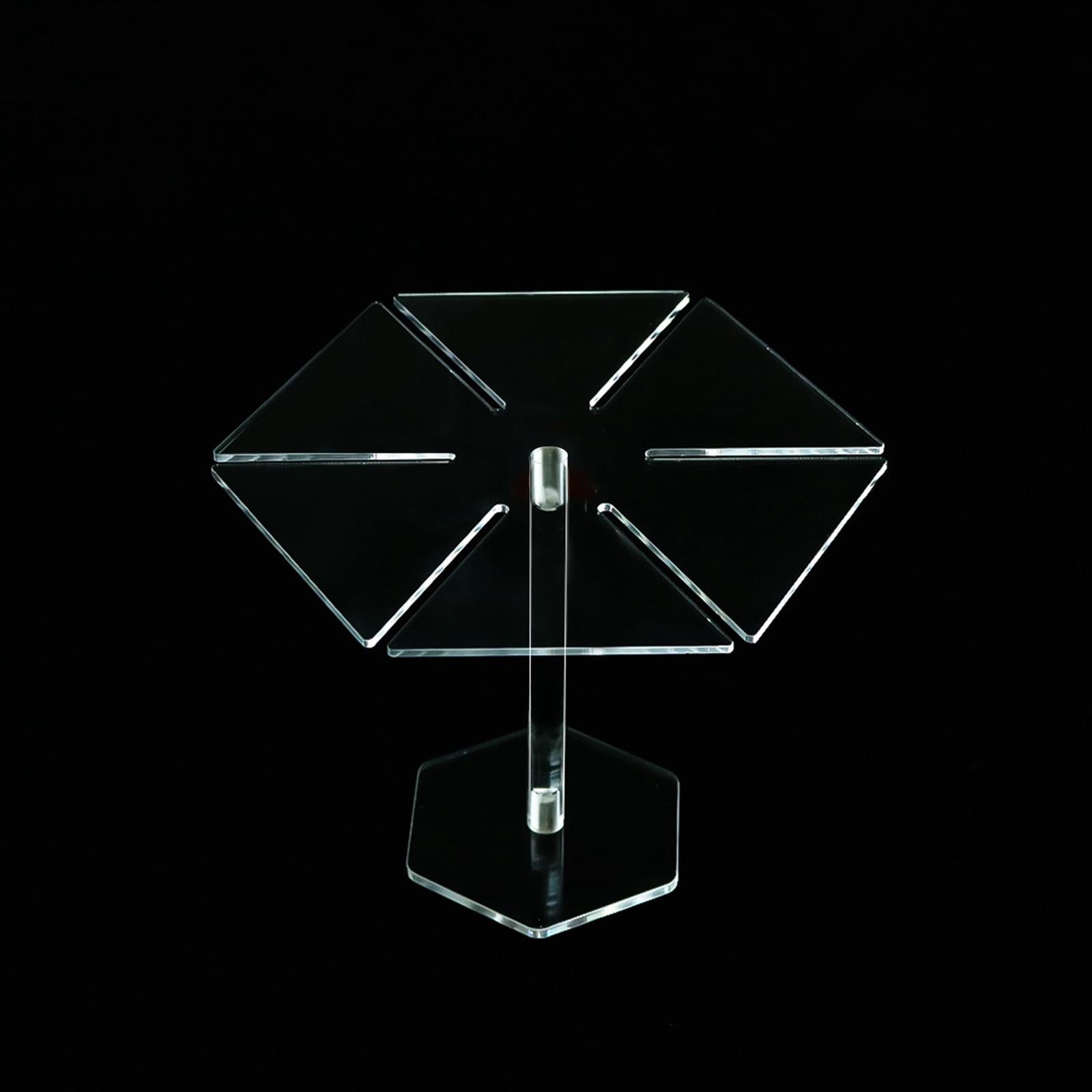Acrylic Transparent Cake Holder Candy Table Display Dessert Stand Cake Stand Hexagon