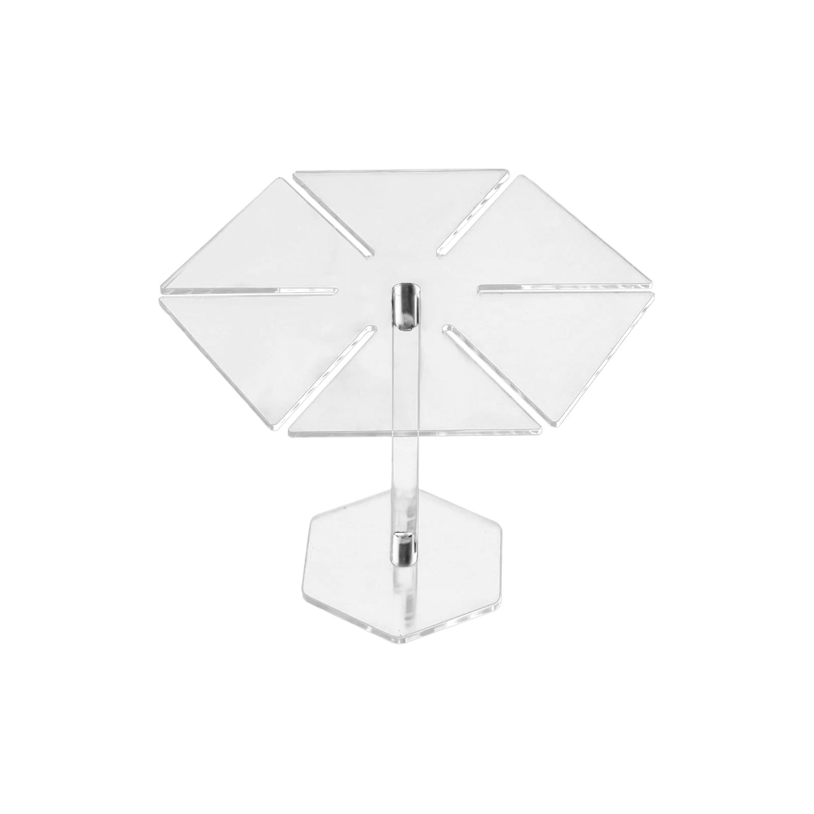 Acrylic Transparent Cake Holder Candy Table Display Dessert Stand Cake Stand Hexagon