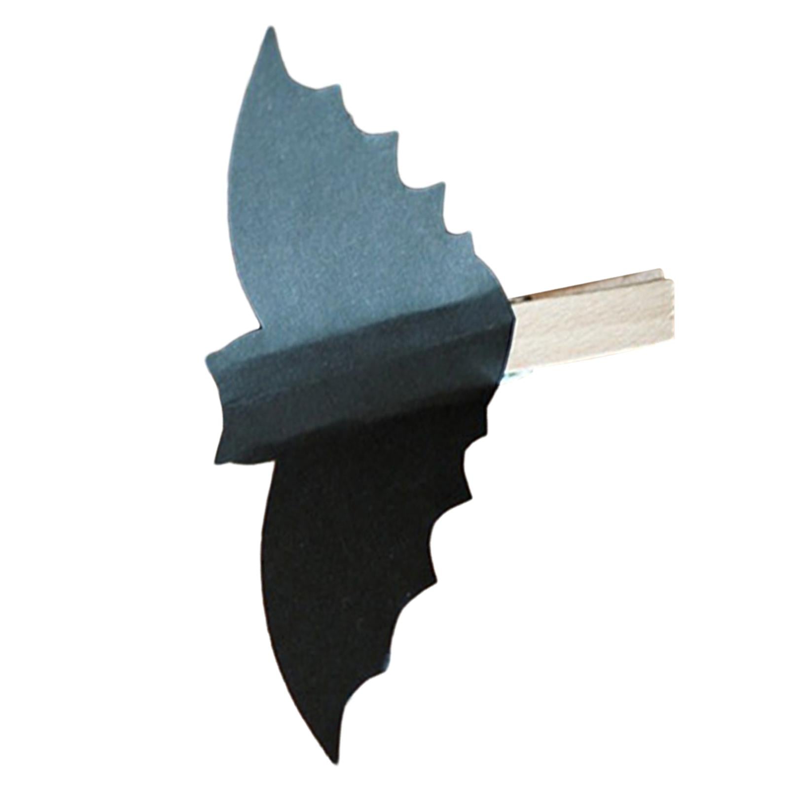 Black Clothespins Windproof Clothesline Clips for Office Halloween Classroom