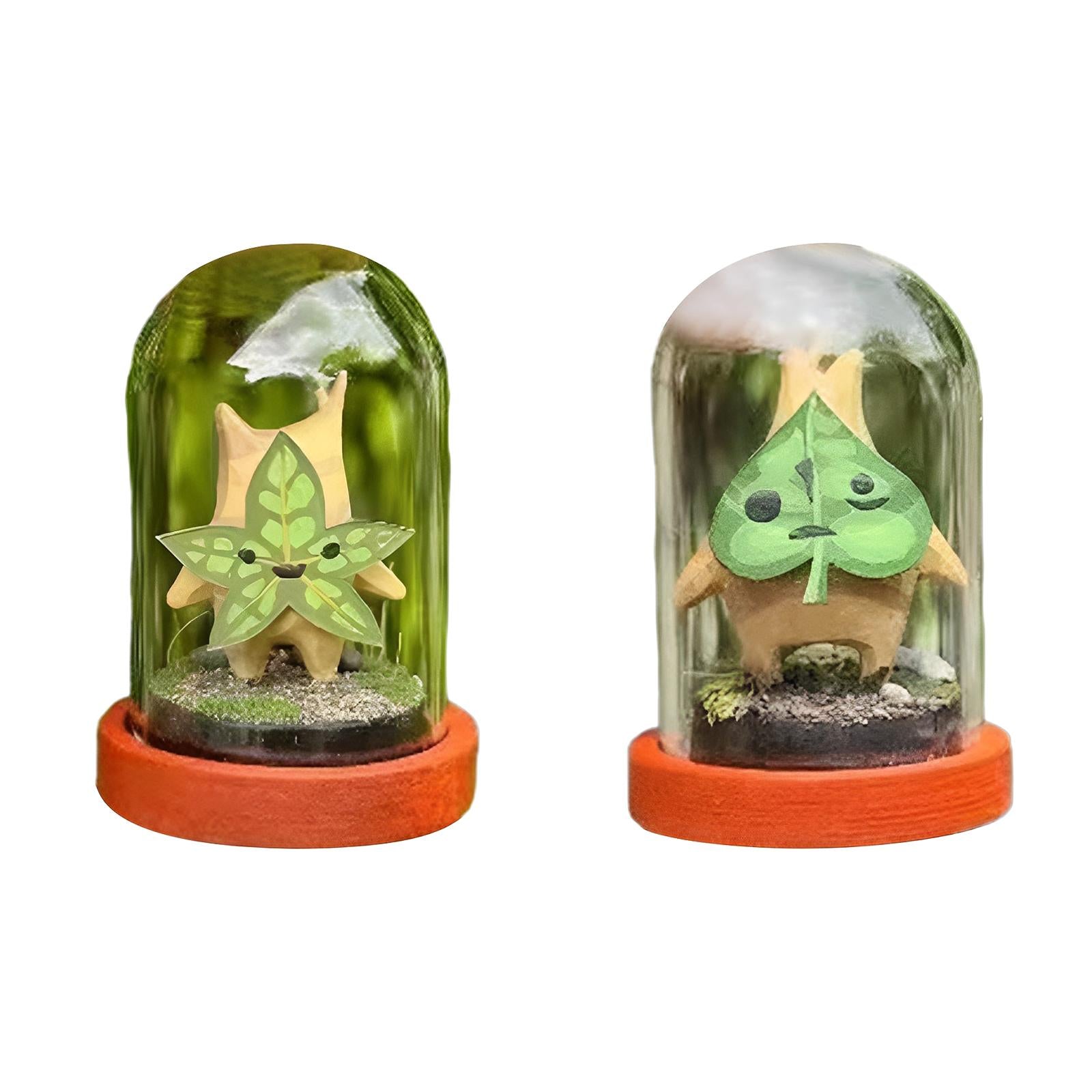 Transparent Glass Cover Dustproof Container Terrarium Micro Landscape Bottle Love