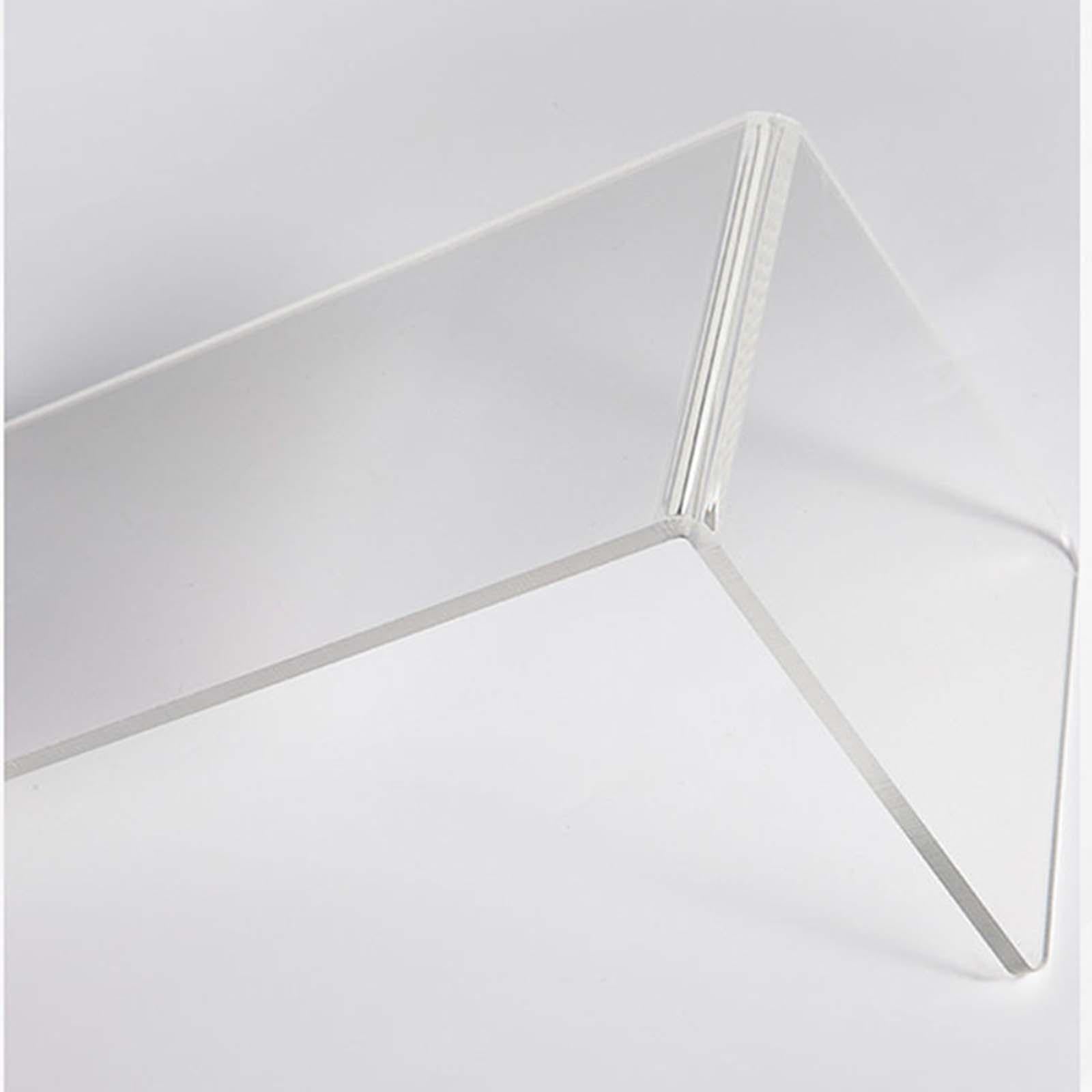 Bookshelf Binder Stand Acrylic Bookends for Office Vinyl Records Video Games