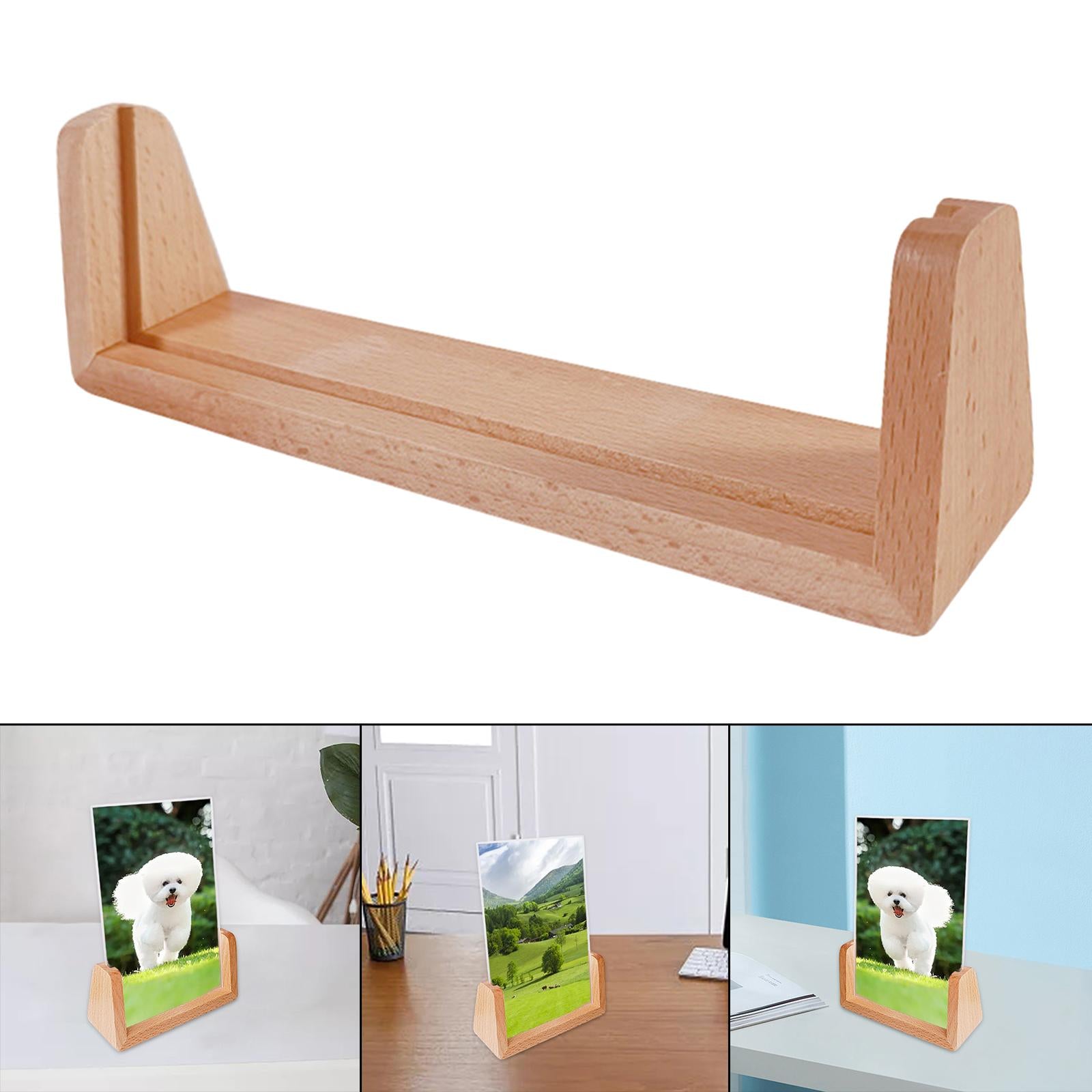 Picture Frame U Shaped Desk Calendar Base for Desktop Display Birthday Gifts 8 inches