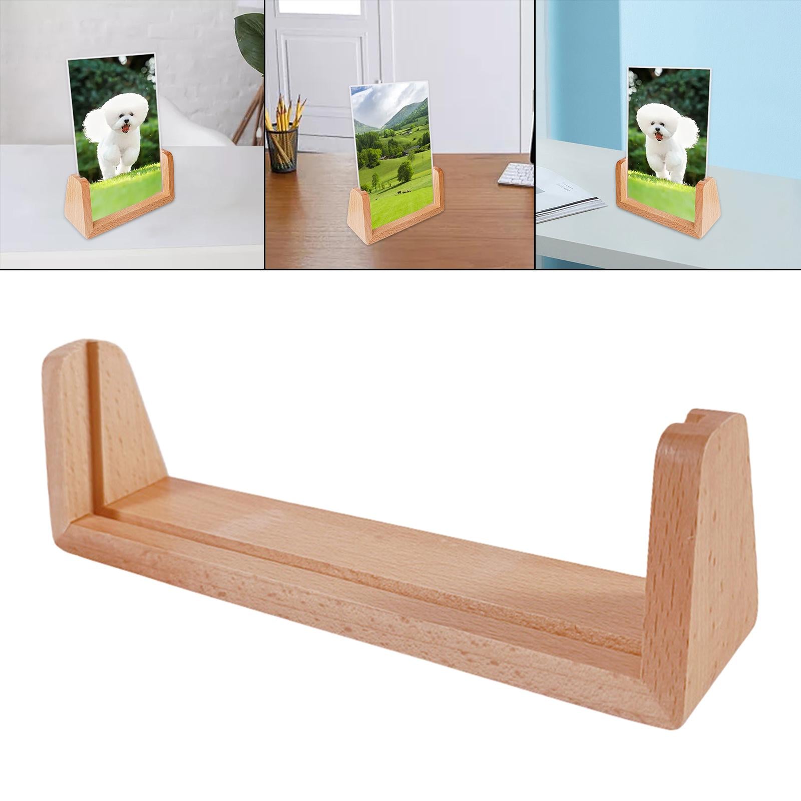 Picture Frame U Shaped Desk Calendar Base for Desktop Display Birthday Gifts 8 inches