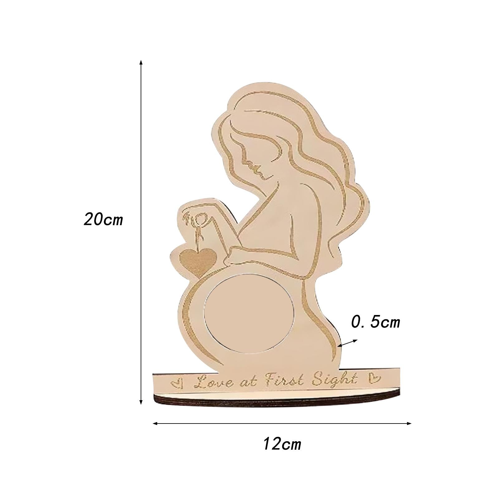 Baby scan Photo Frames Wooden Photo Frame for Grandparents Expecting Parents Style A