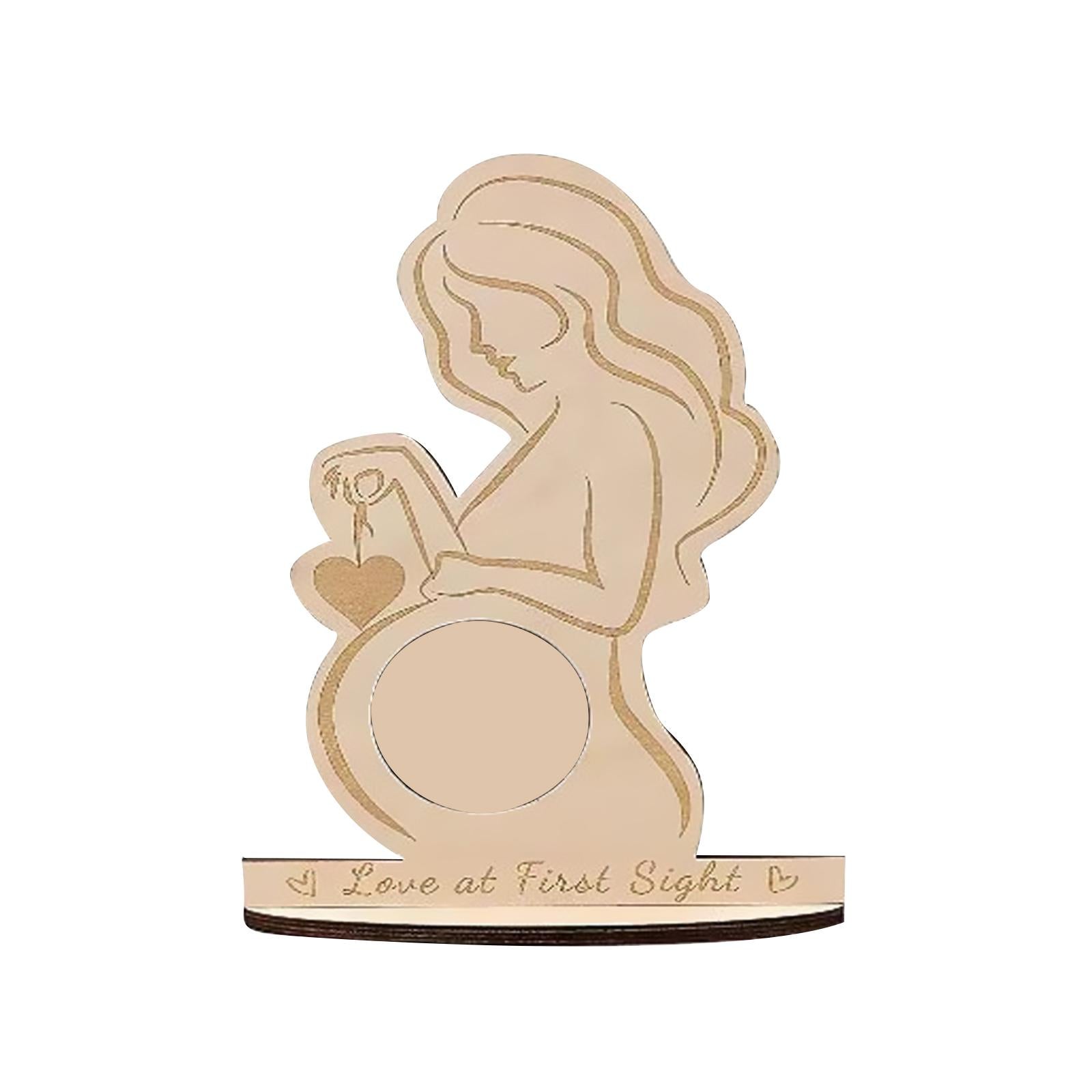 Baby scan Photo Frames Wooden Photo Frame for Grandparents Expecting Parents Style A