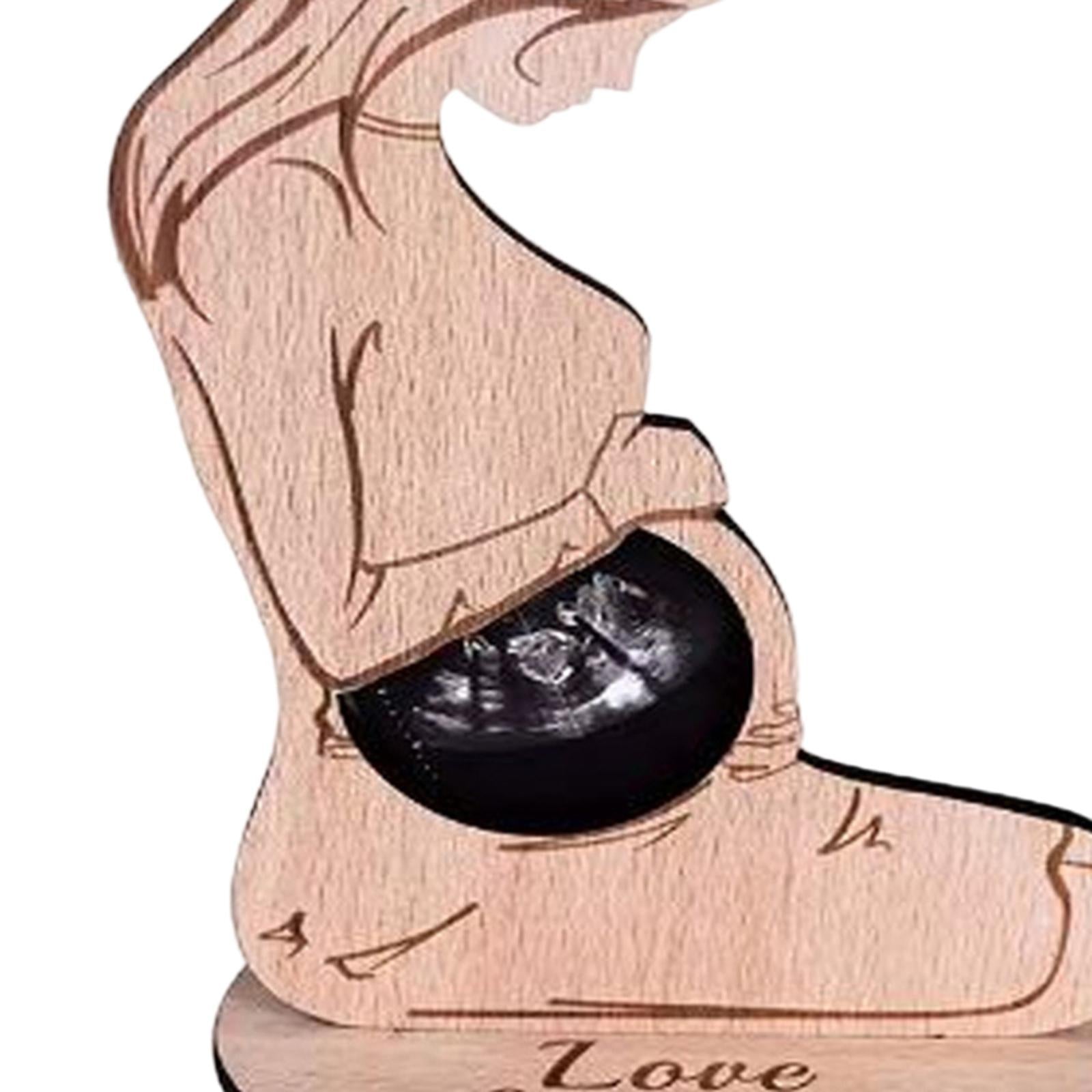 Baby scan Photo Frames Wooden Photo Frame for Grandparents Expecting Parents Style C